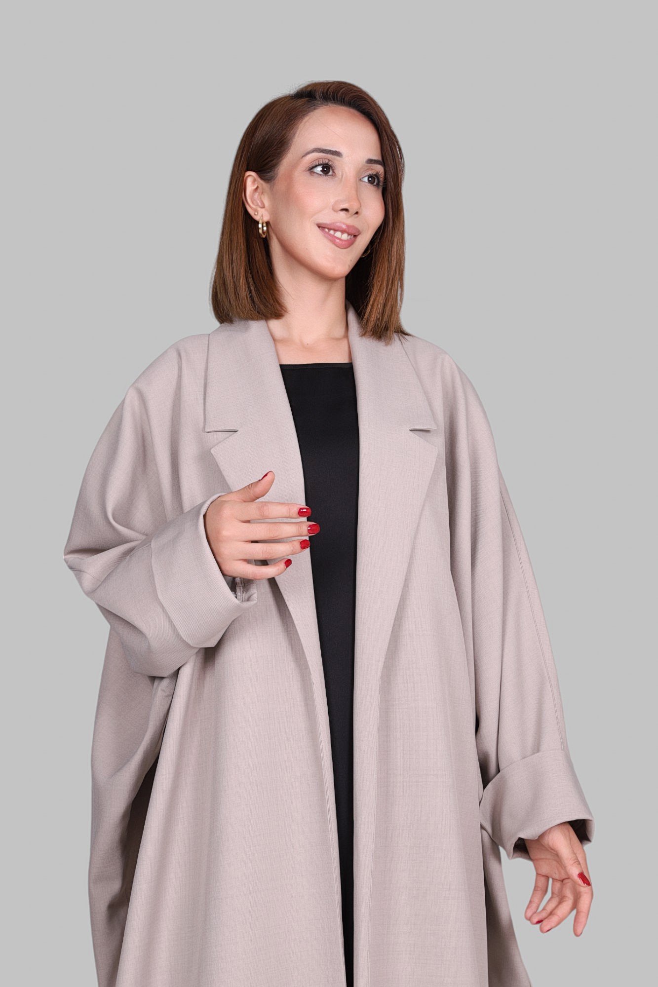 ABAYA YARASA KOL BEIGE 0024