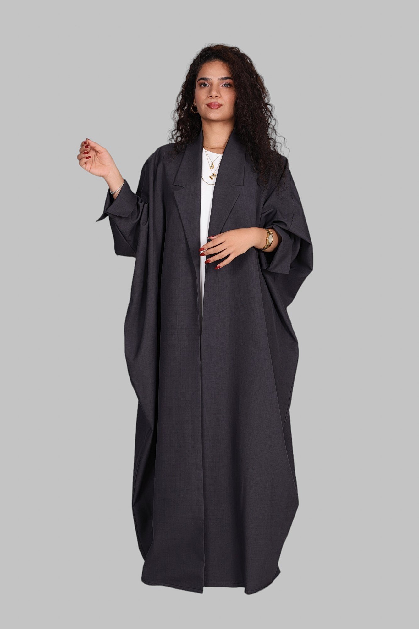 ABAYA YARASA KOL ANTHRACİTE 0024