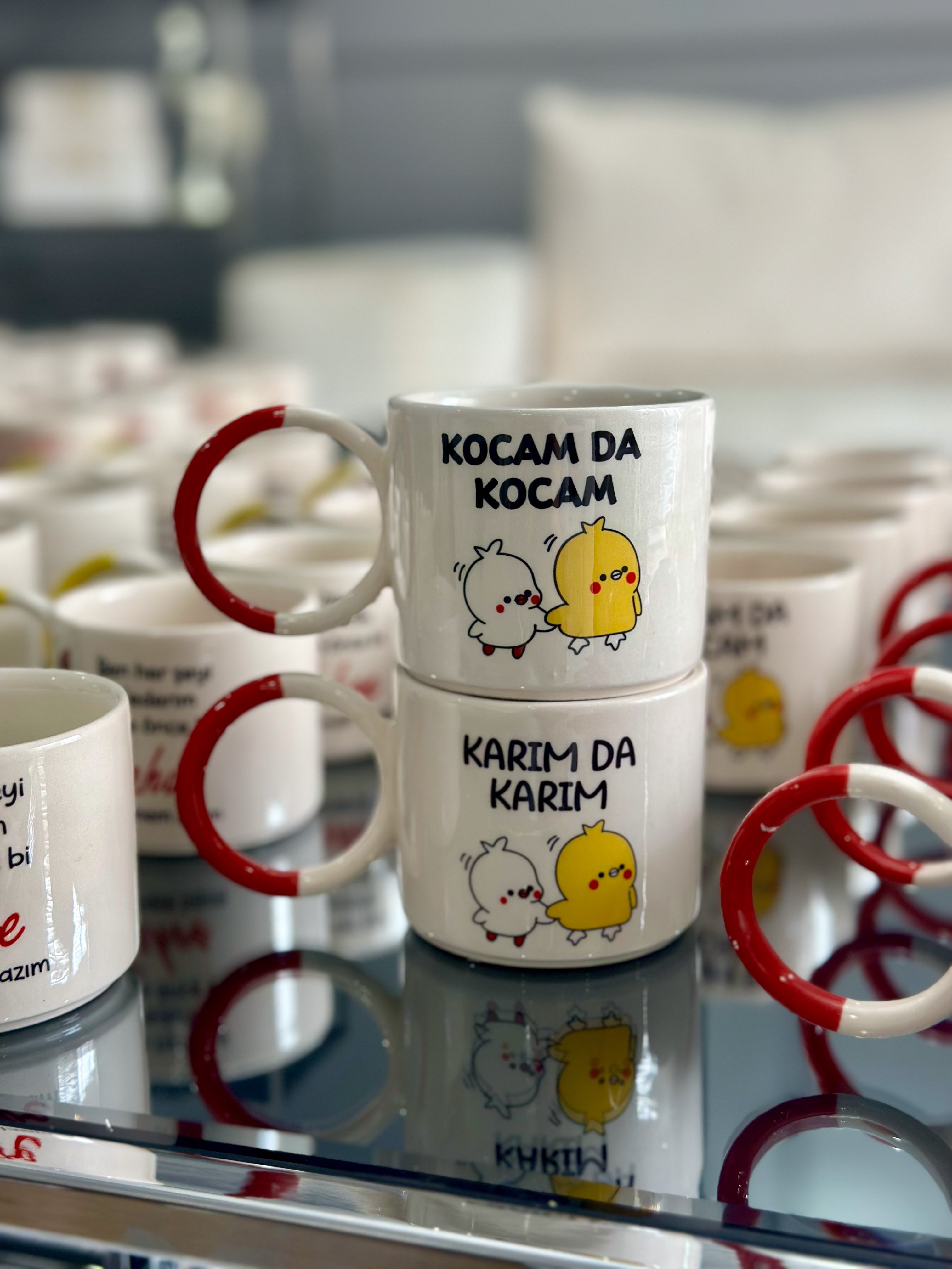 Motto Tema Seramik Fıncan - Kocam Da Kocam