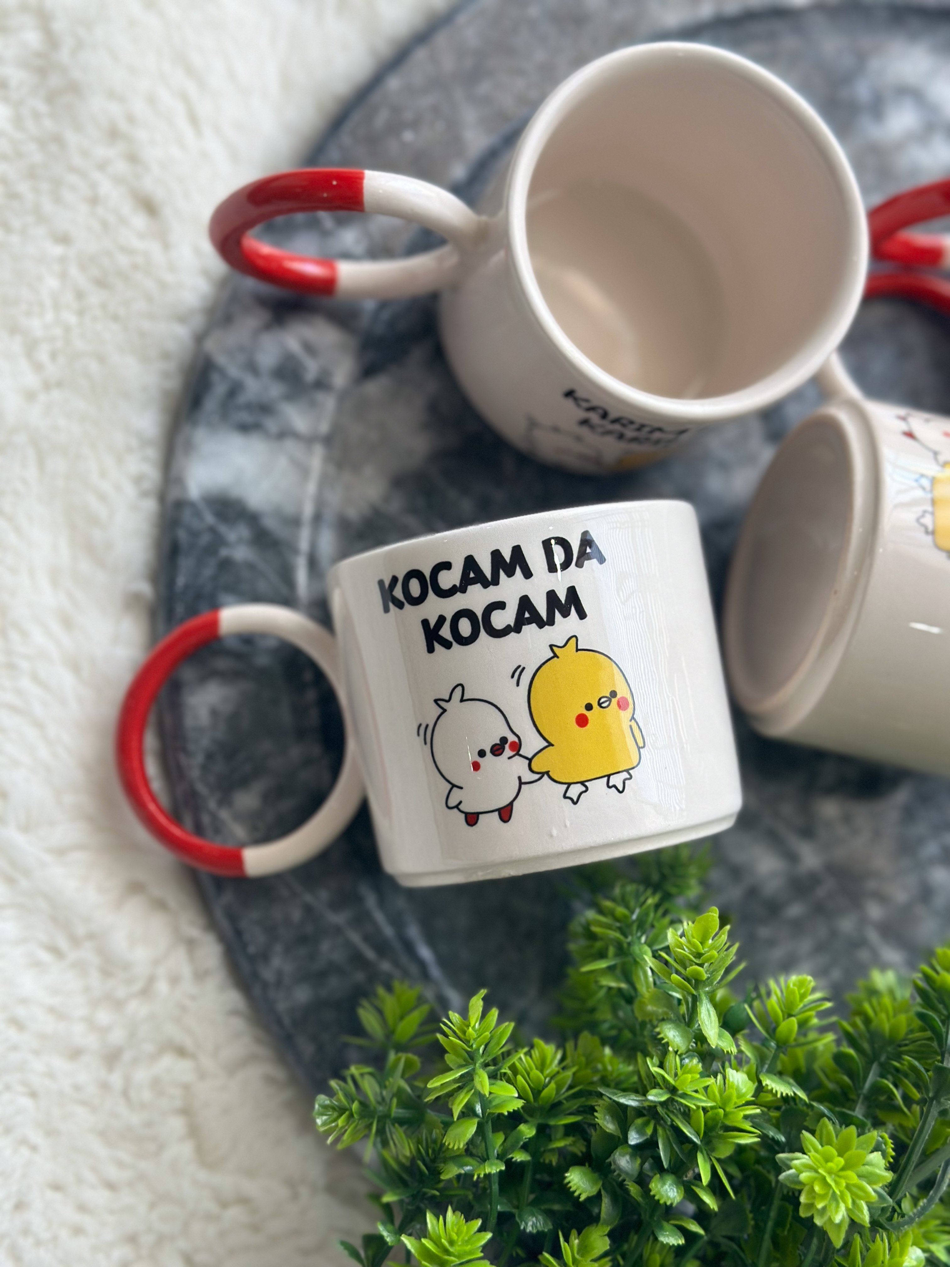 Motto Tema Seramik Fıncan - Kocam Da Kocam
