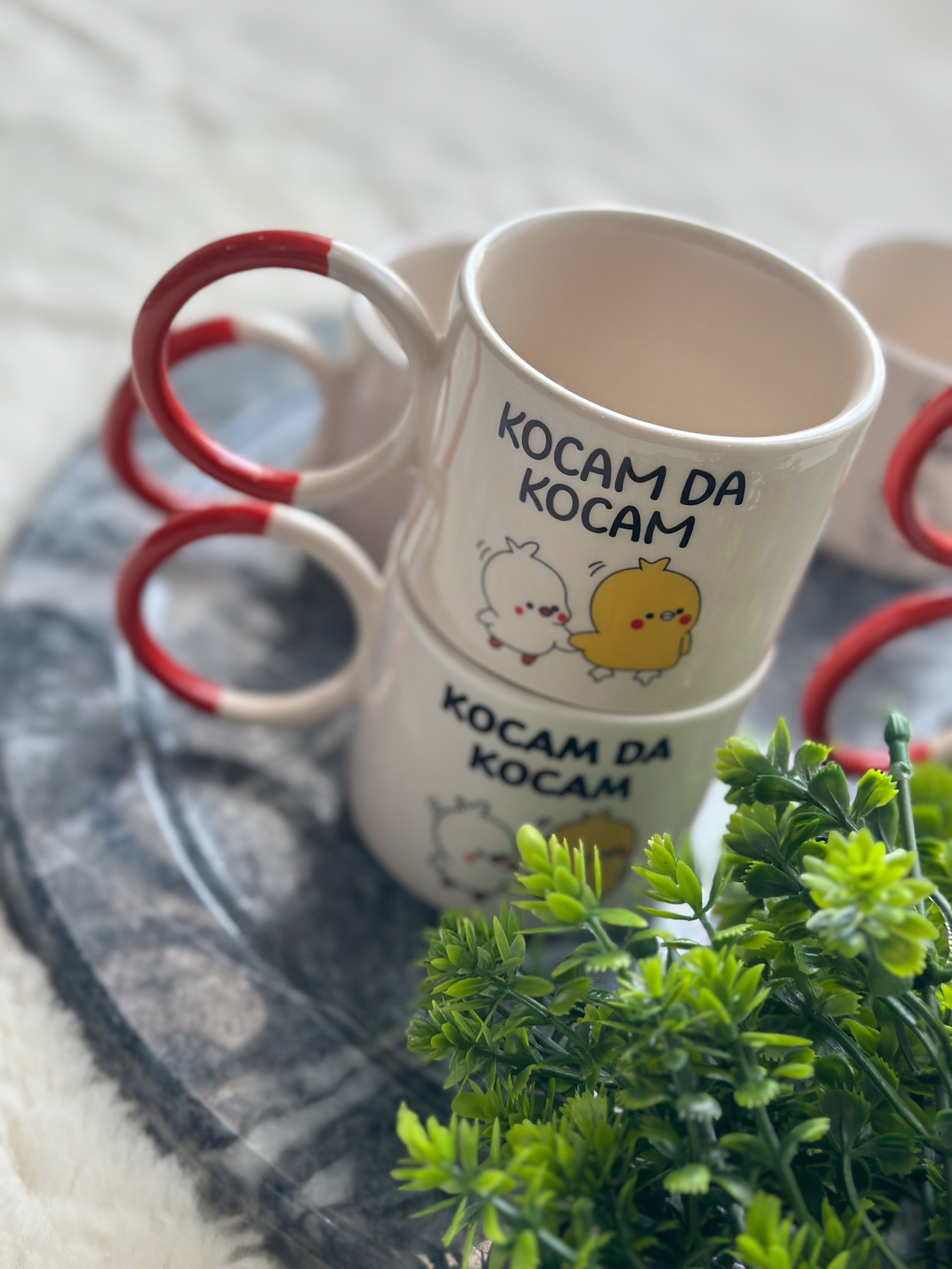 Motto Tema Seramik Fıncan - Kocam Da Kocam