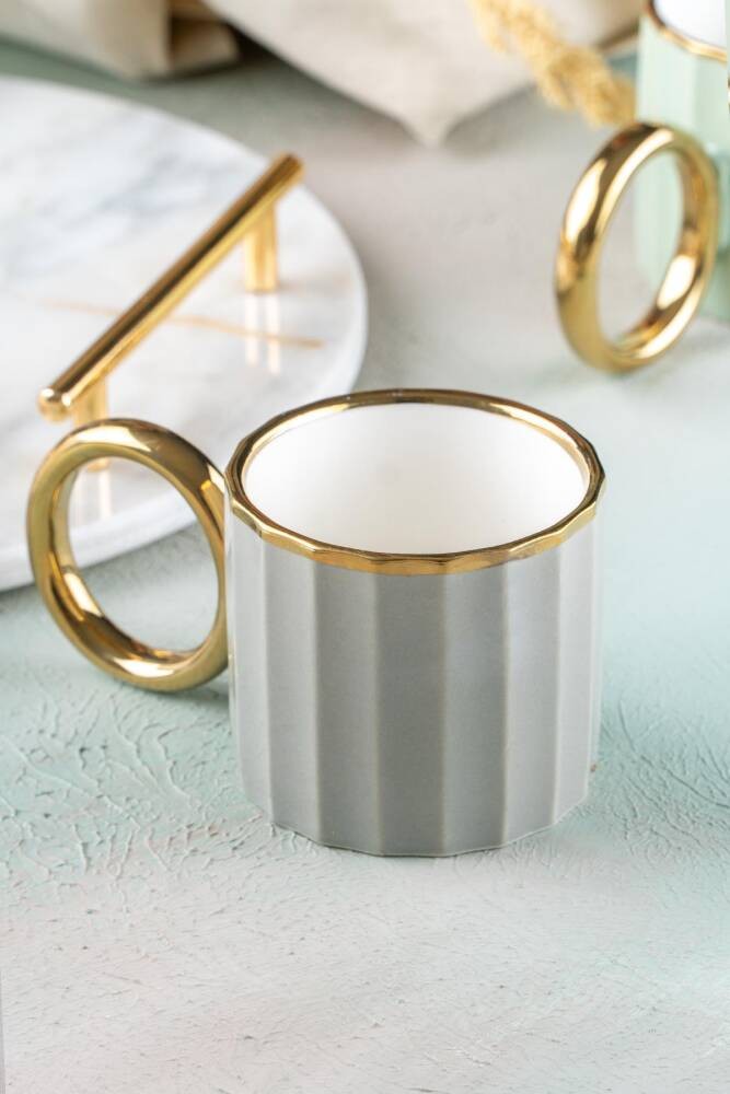 Rosemary Mug Kupa Bardak - Gri