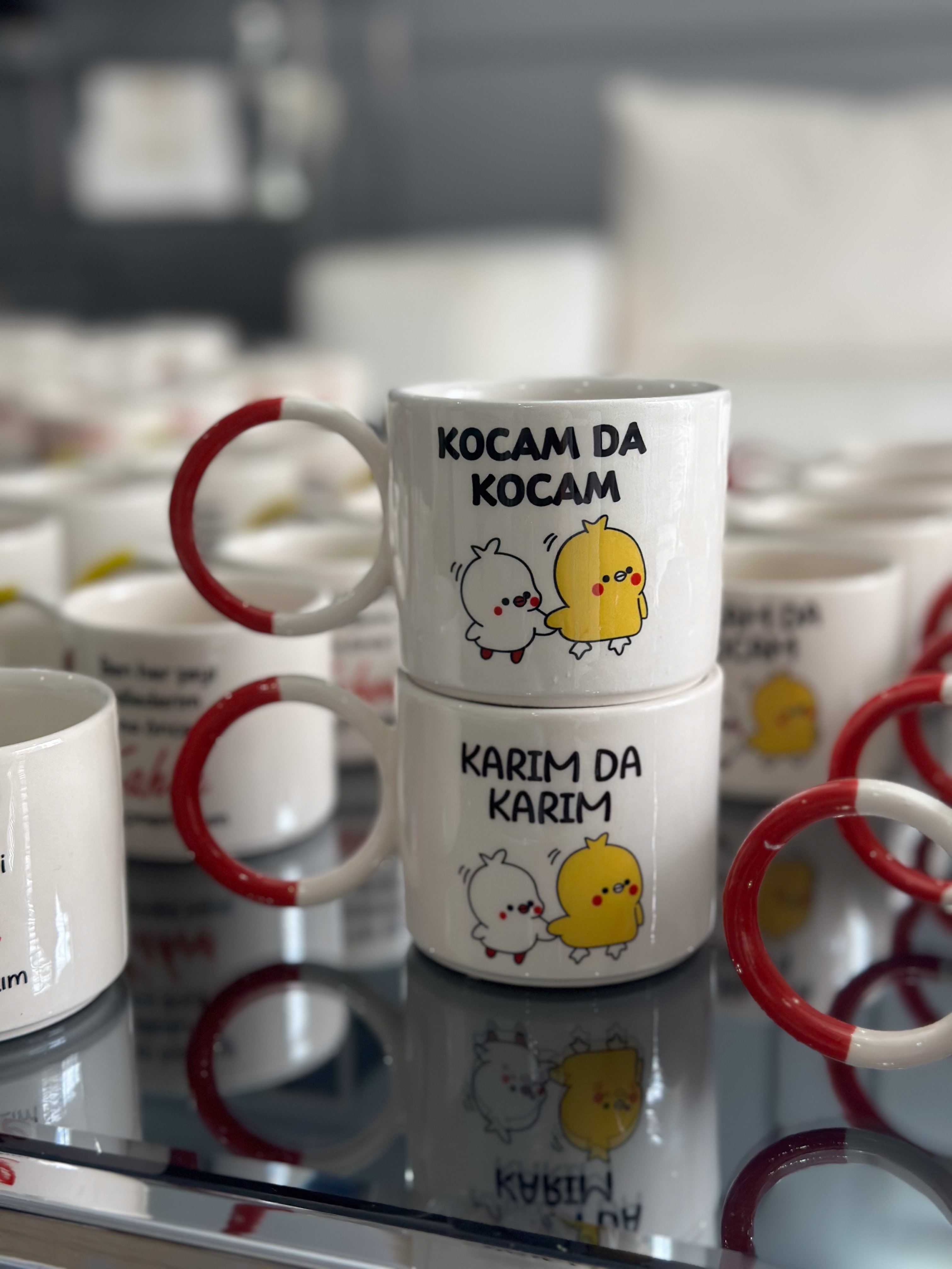 Motto Tema Seramik Fıncan - Kocam Da Kocam