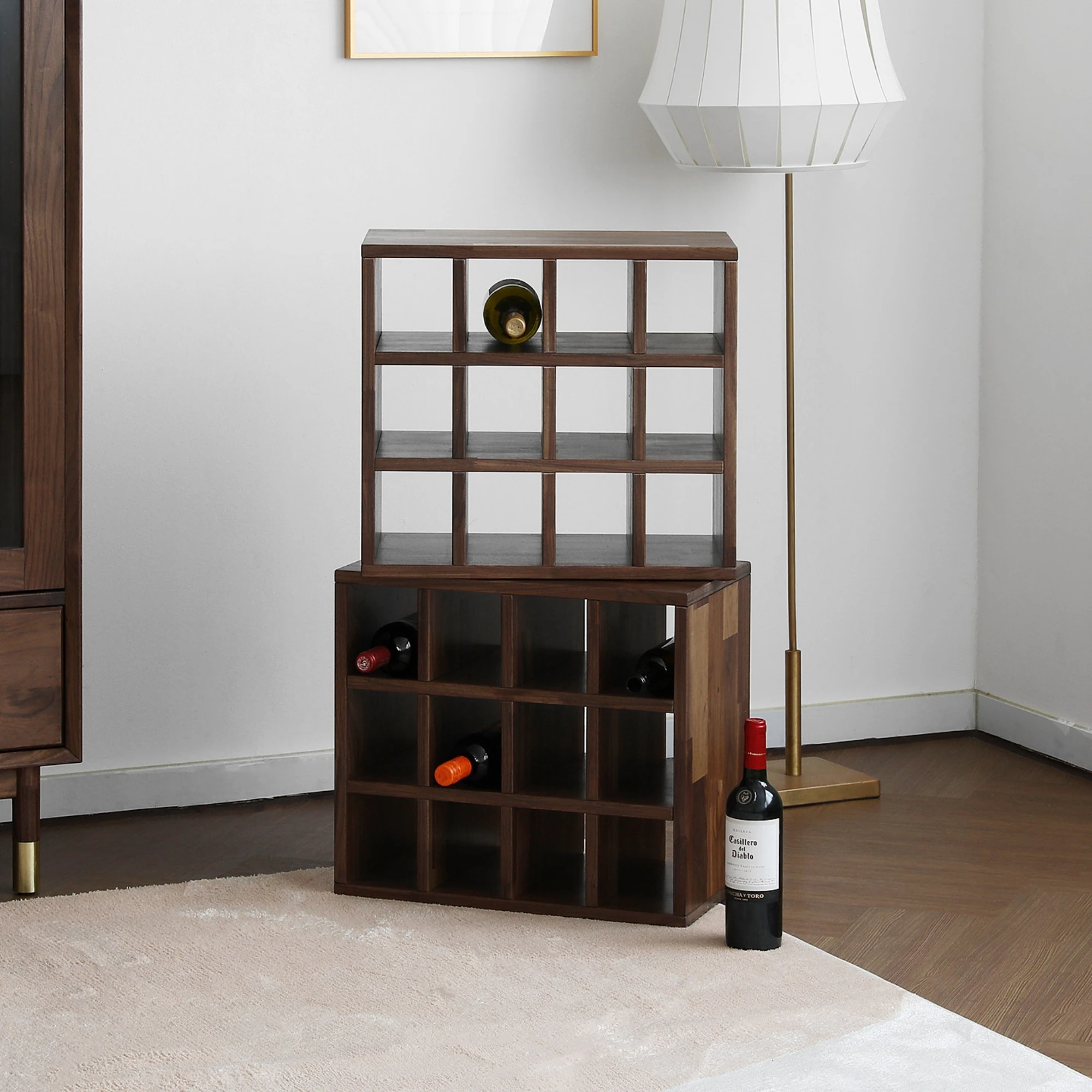 Bela Dekoratif Ahşap Şaraplık