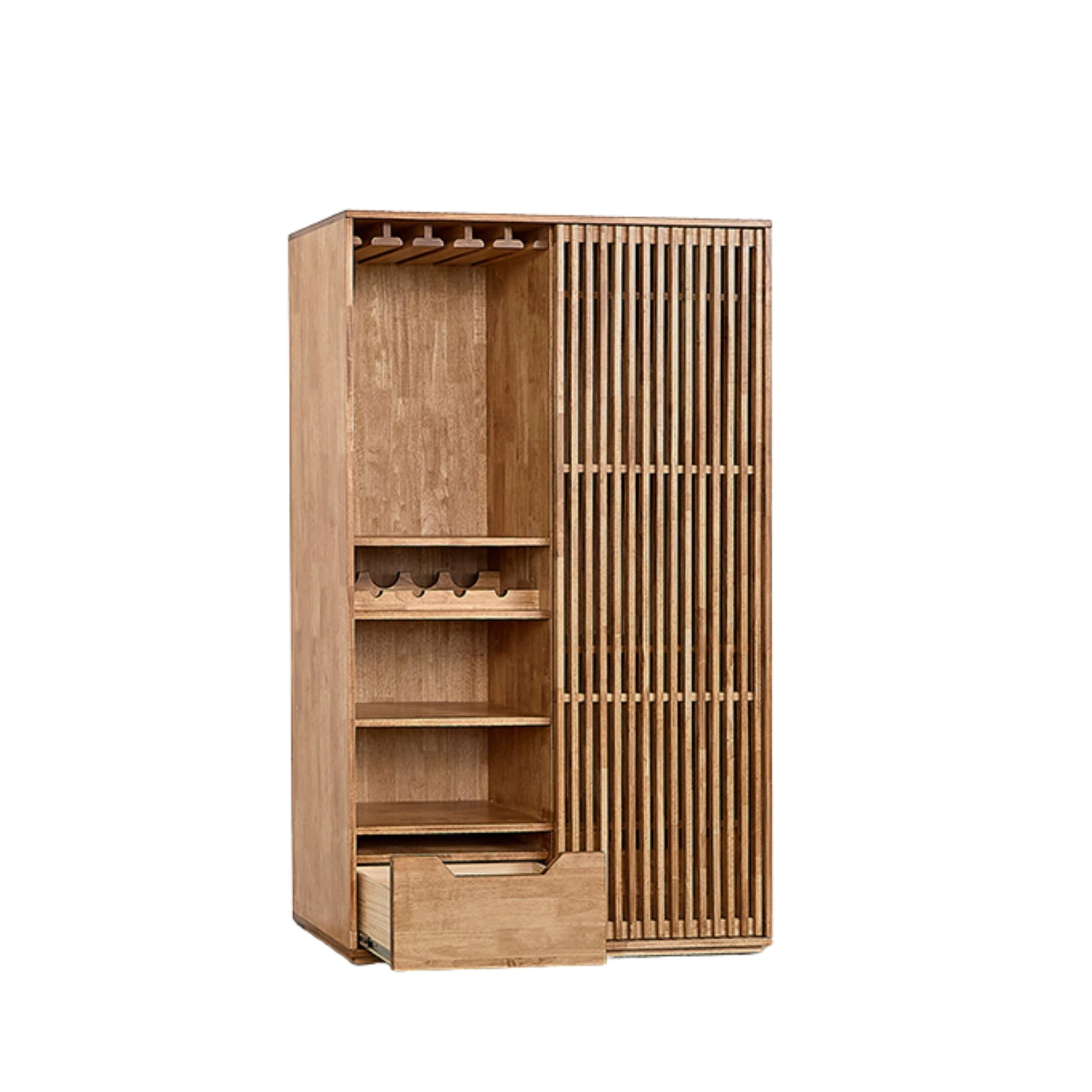 Clarence Dekoratif Ahşap Şarap Dolabı