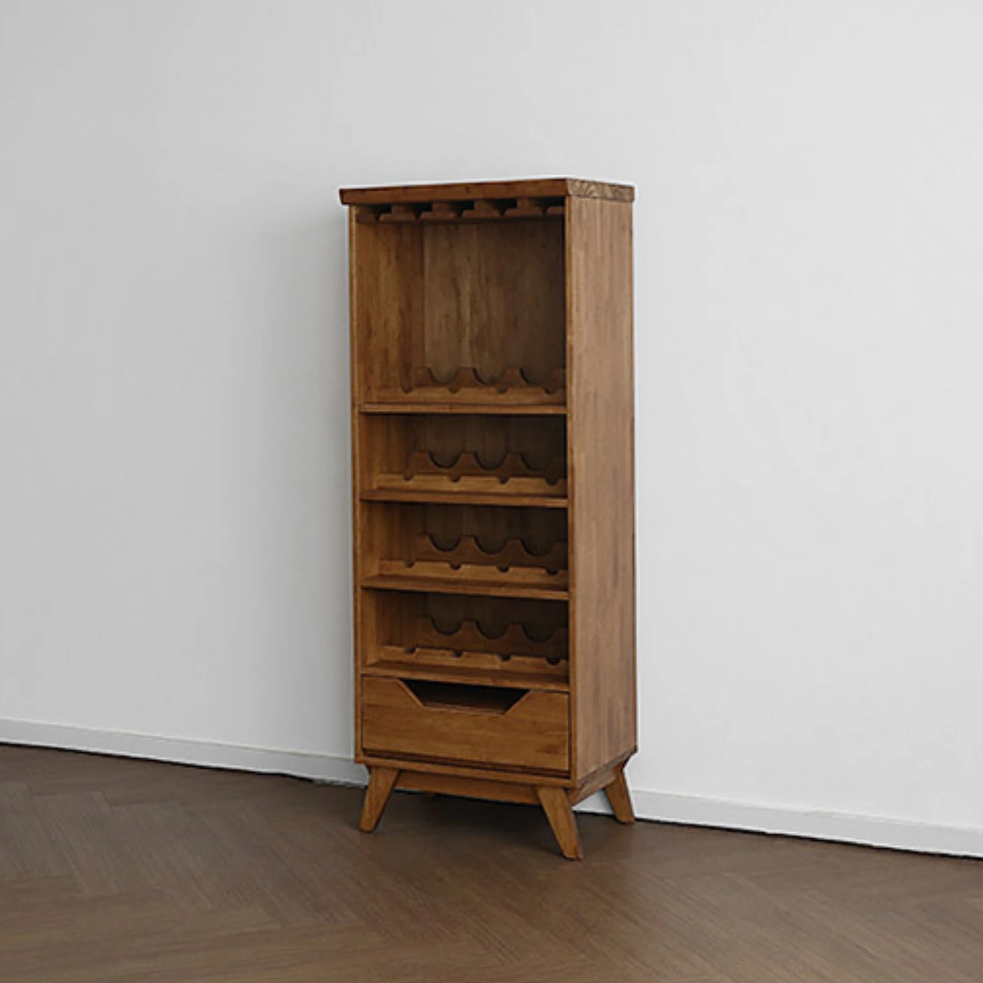 Duke Dekoratif Ahşap Şarap Dolabı