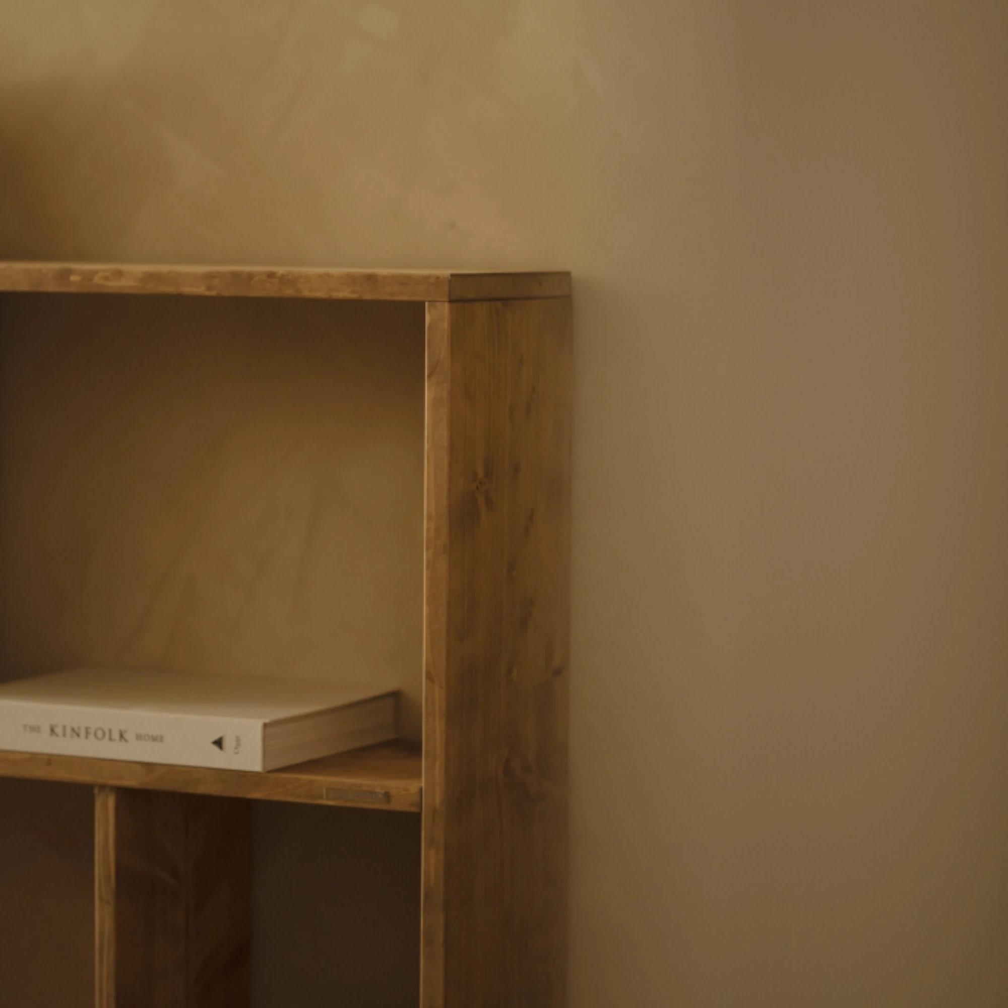 Sovata Tek Raflı 2 Bölmeli Çok Amaçlı Ahşap Raf Ünitesi