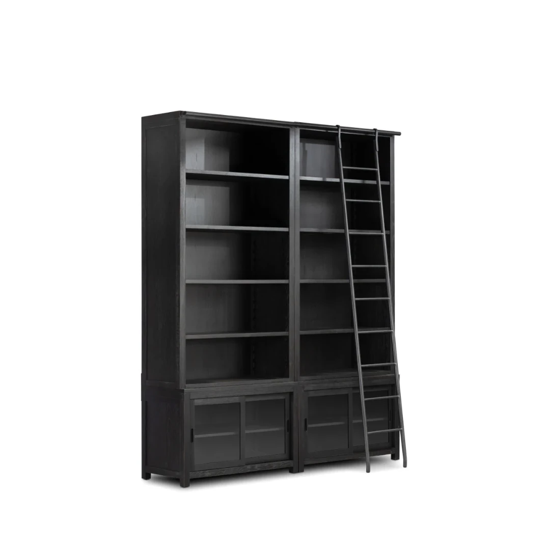 Mayotte Merdivenli Ahşap Kitaplık