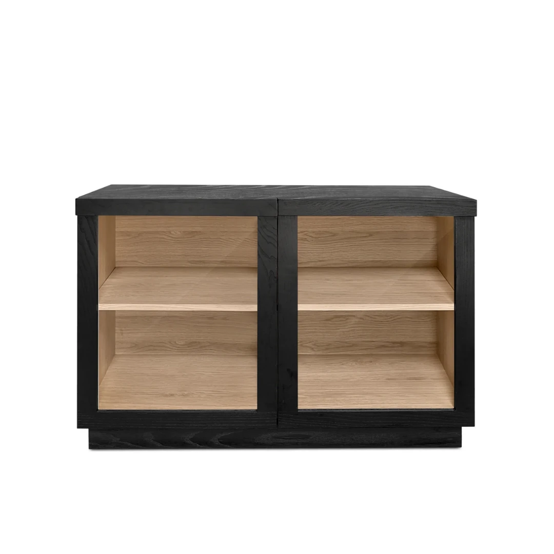 Mali Cam Kapaklı Ahşap Konsol