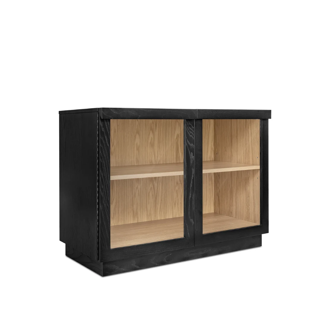 Mali Cam Kapaklı Ahşap Konsol