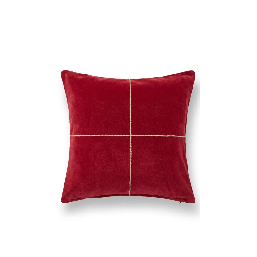 El Örgüsü Fiyonk Detaylı Kırlent Kılıfı