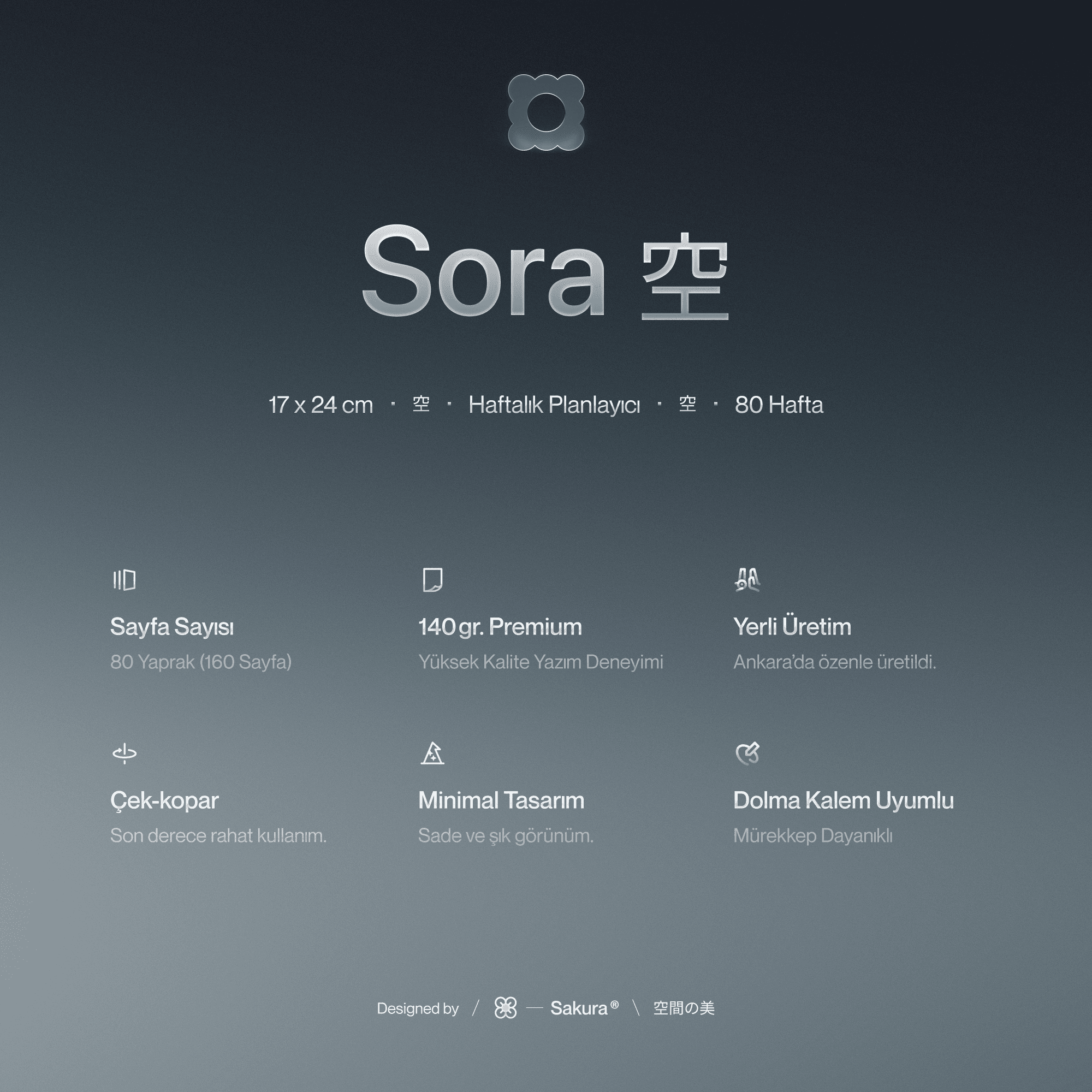 Sora Haftalık Notepad Midi