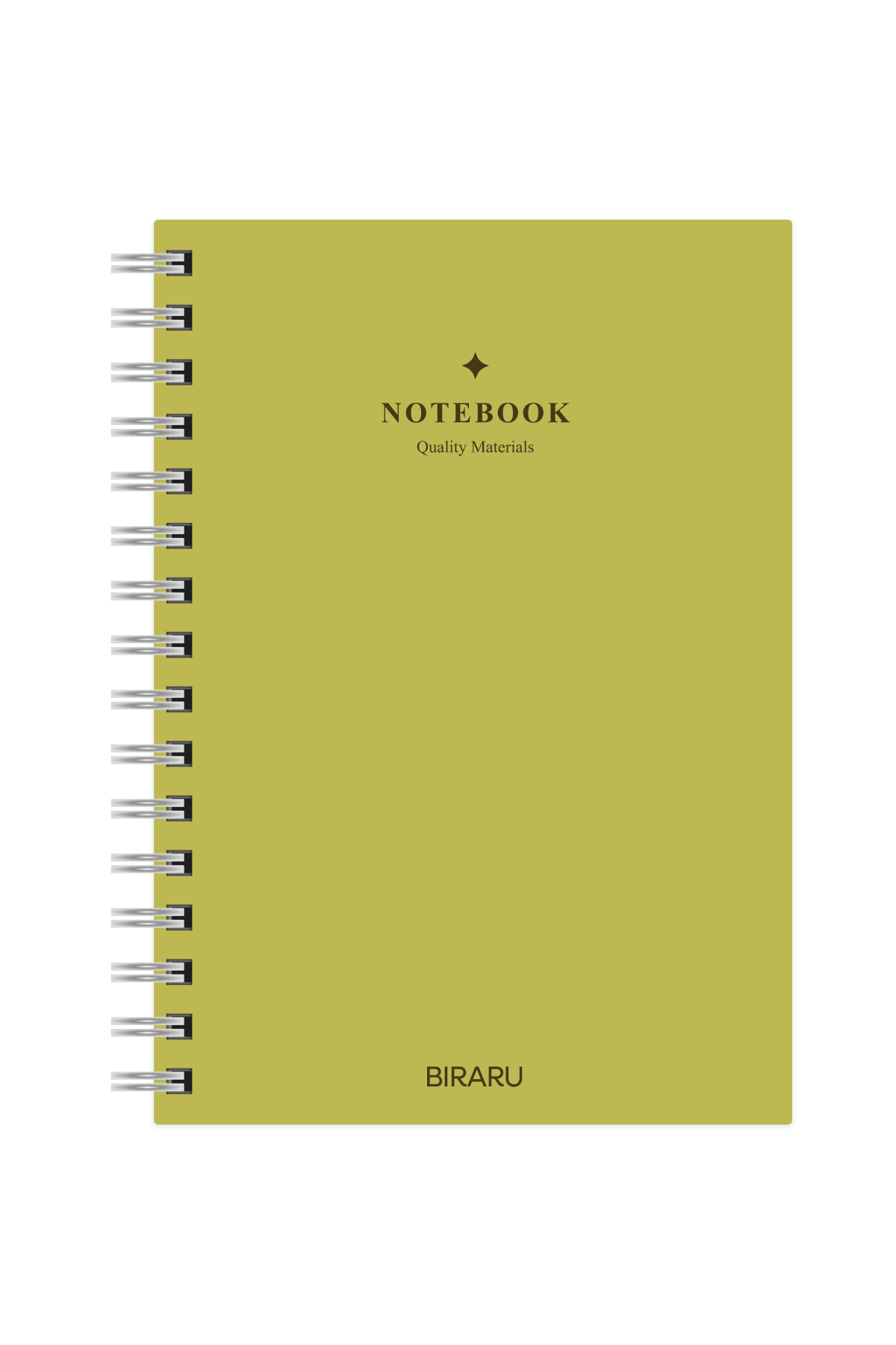 Biraru Limon Sarı Çizgili & Noktalı Defter