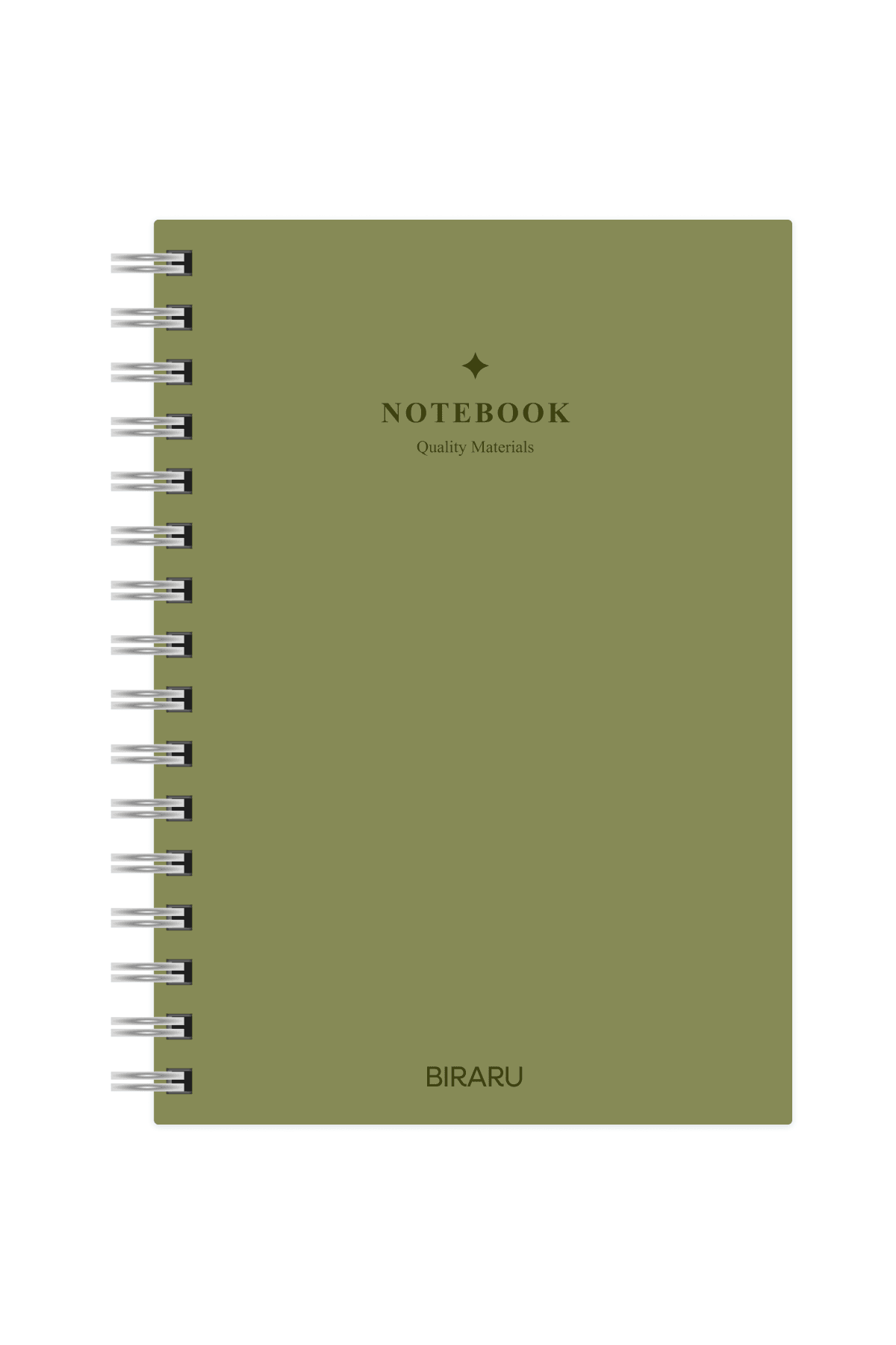 Biraru Lime Yeşil Çizgili & Noktalı Defter