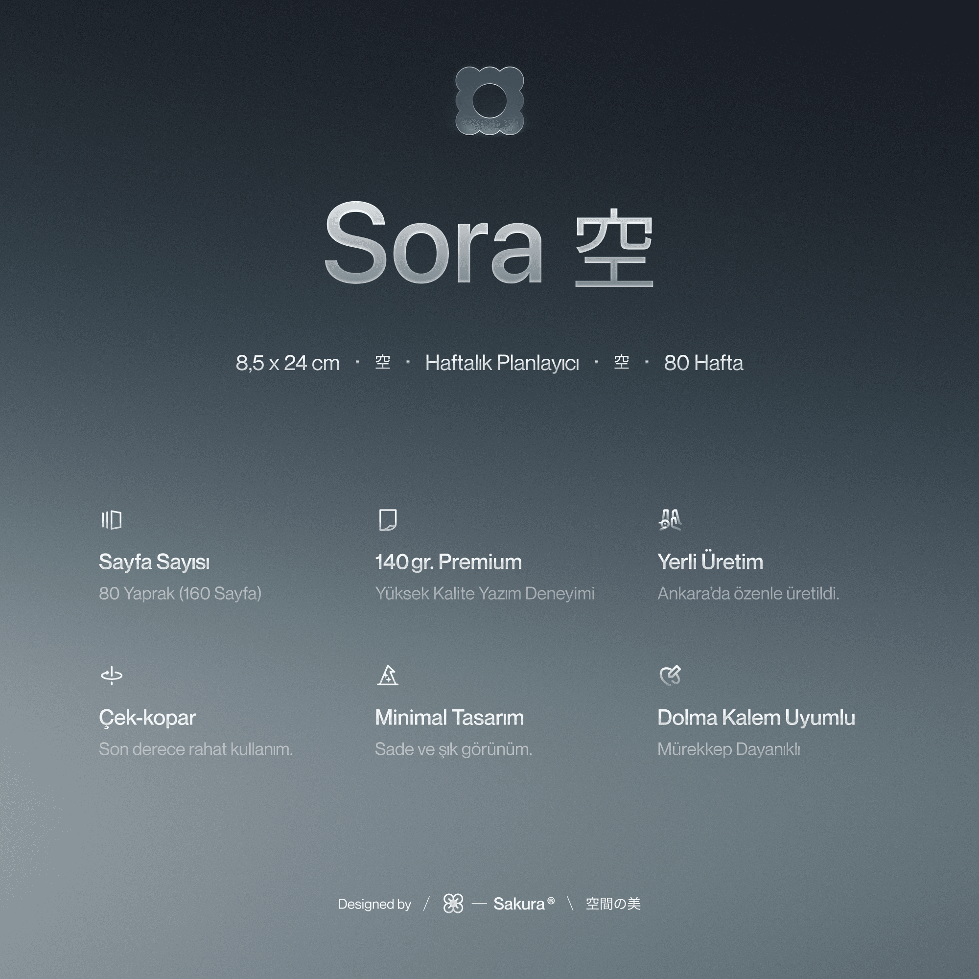 Sora Haftalık Notepad Mini