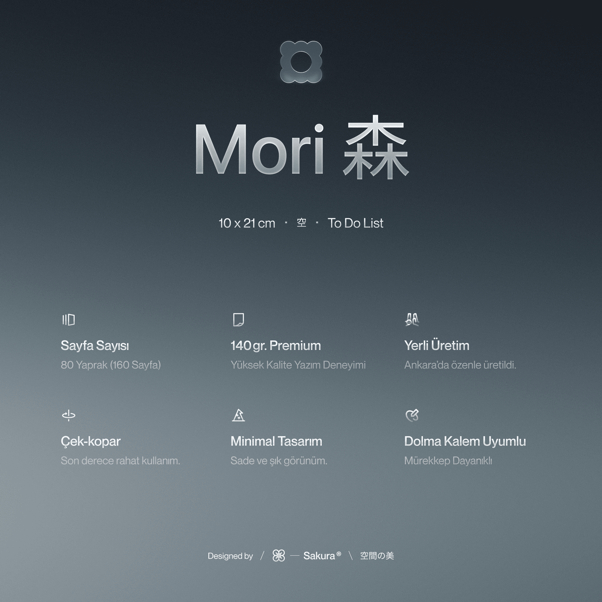 Mori Notepad Çizgili