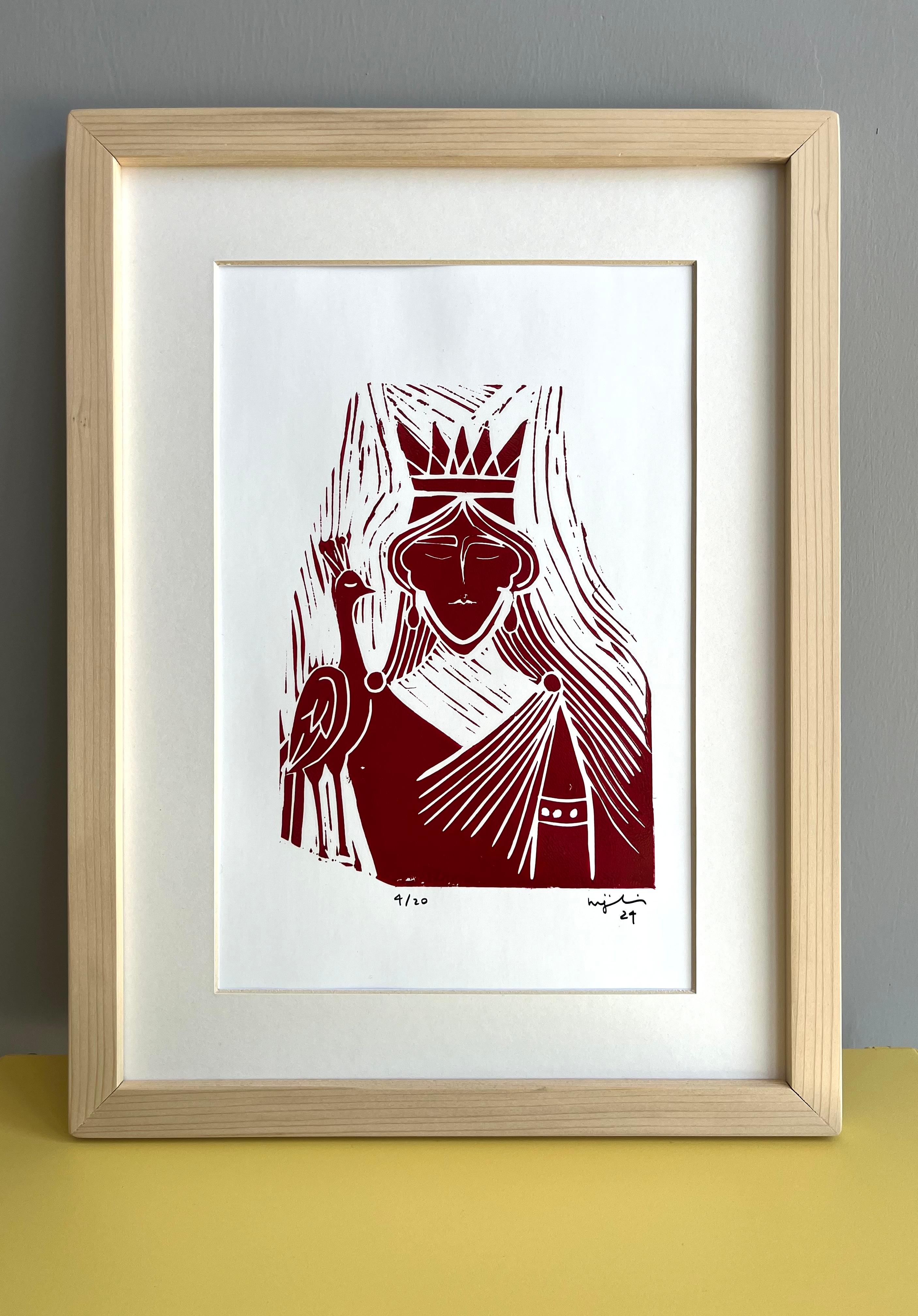 hera // linol baskı 