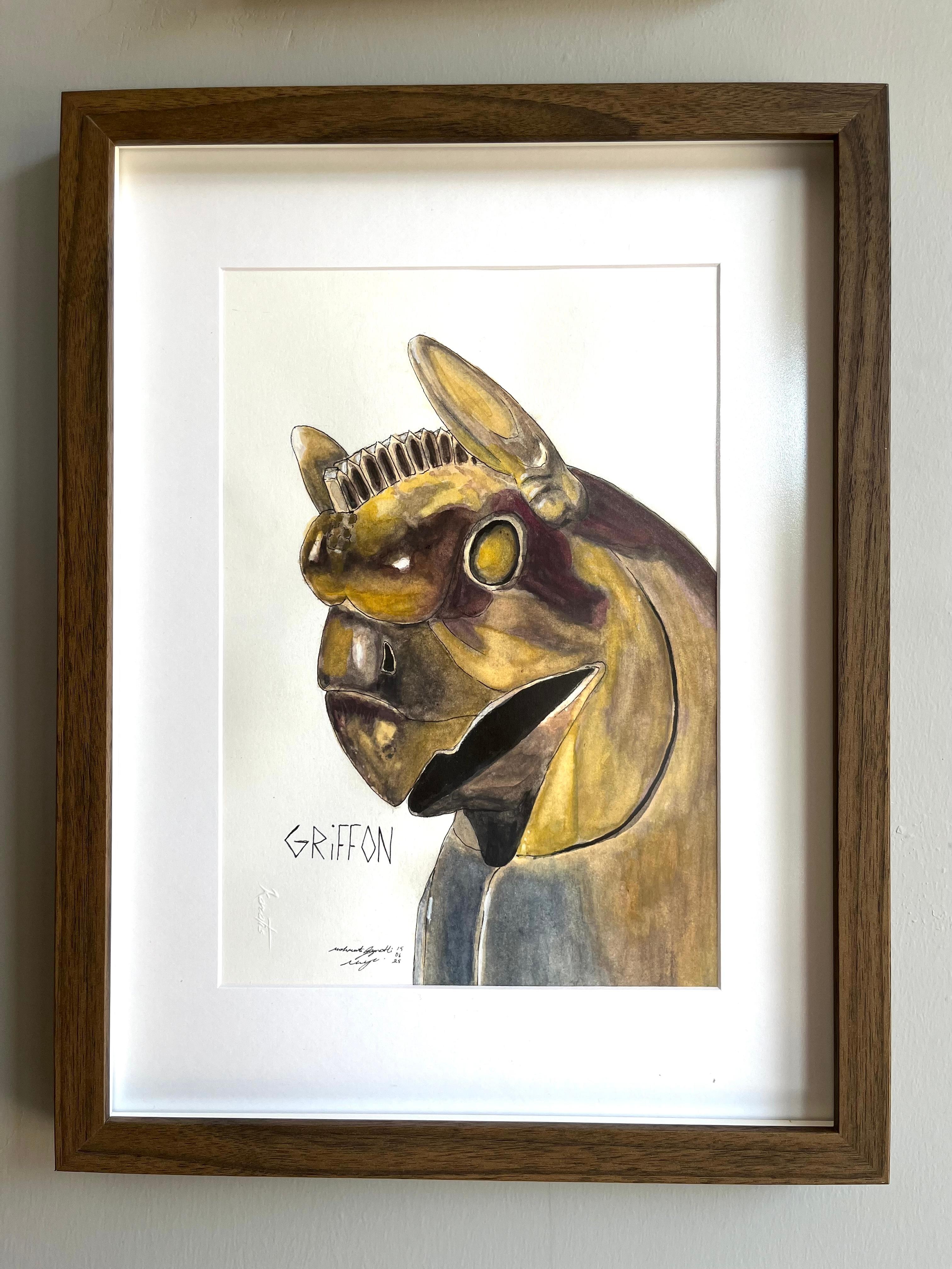 Griffon // Çerçeveli Suluboya