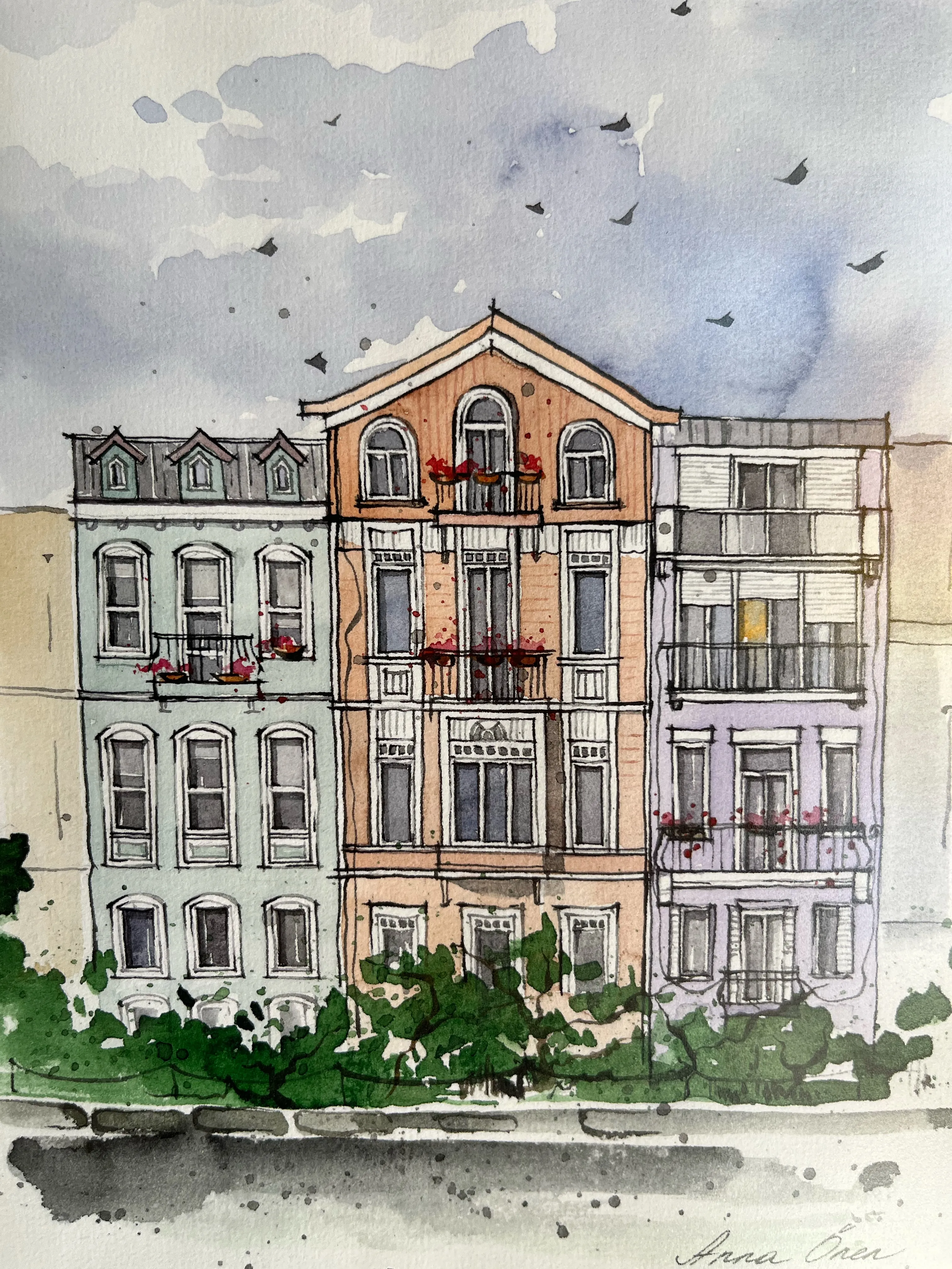 suluboya eskiz _e5 // Anna Önen