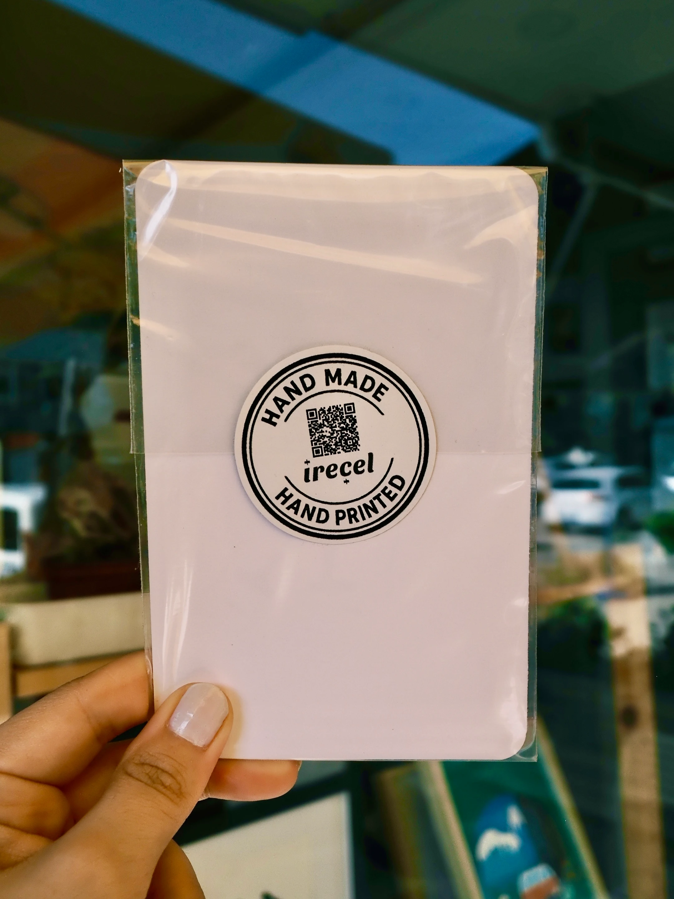 Nar // Linol Baskı Kartpostal 