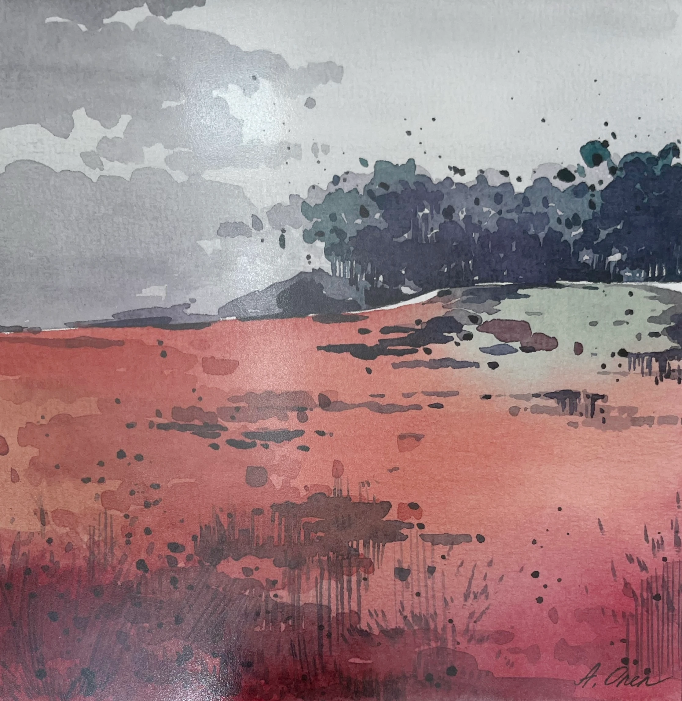 soyut suluboya _s16 // Anna Önen