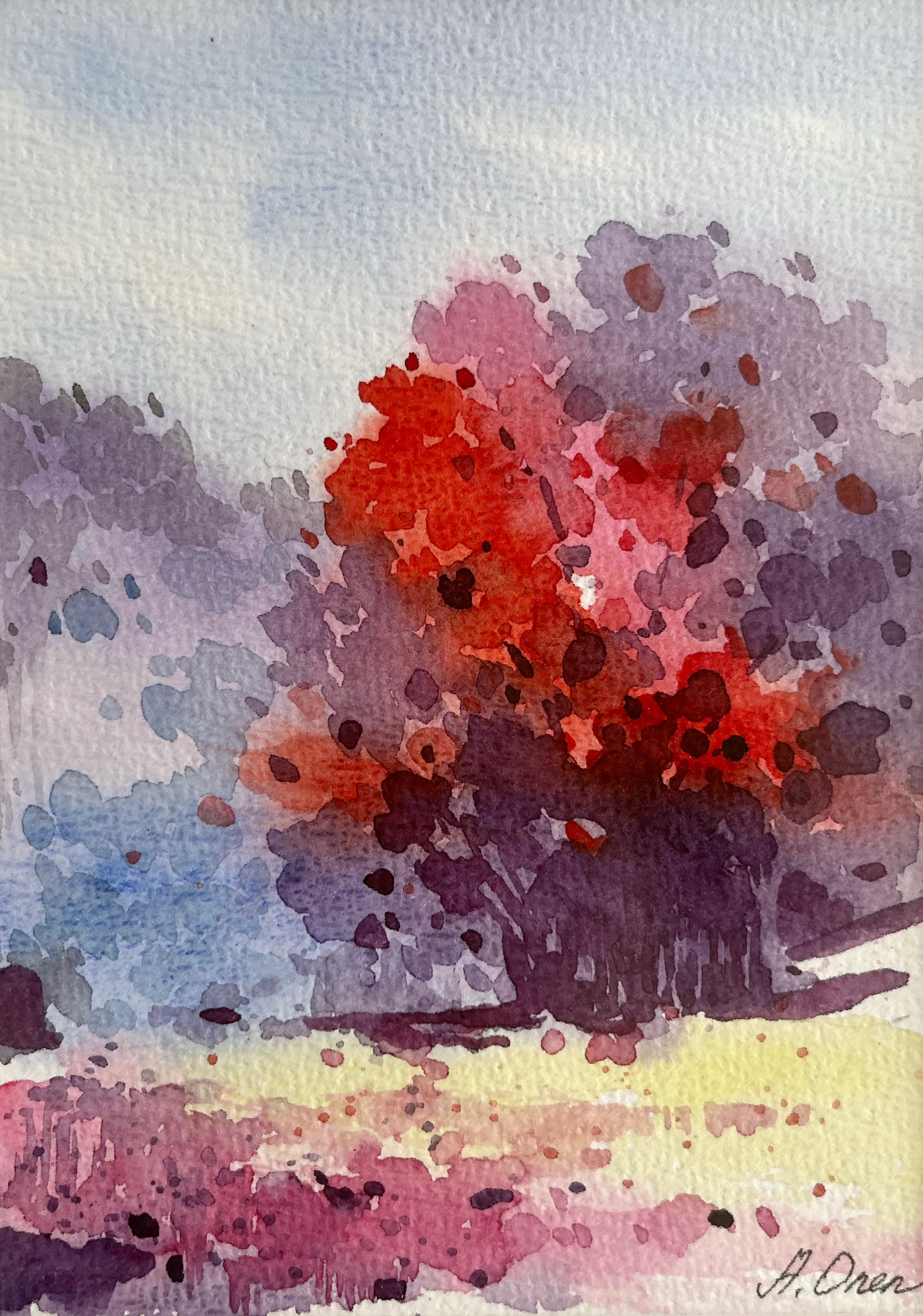 soyut suluboya _s22 // Anna Önen