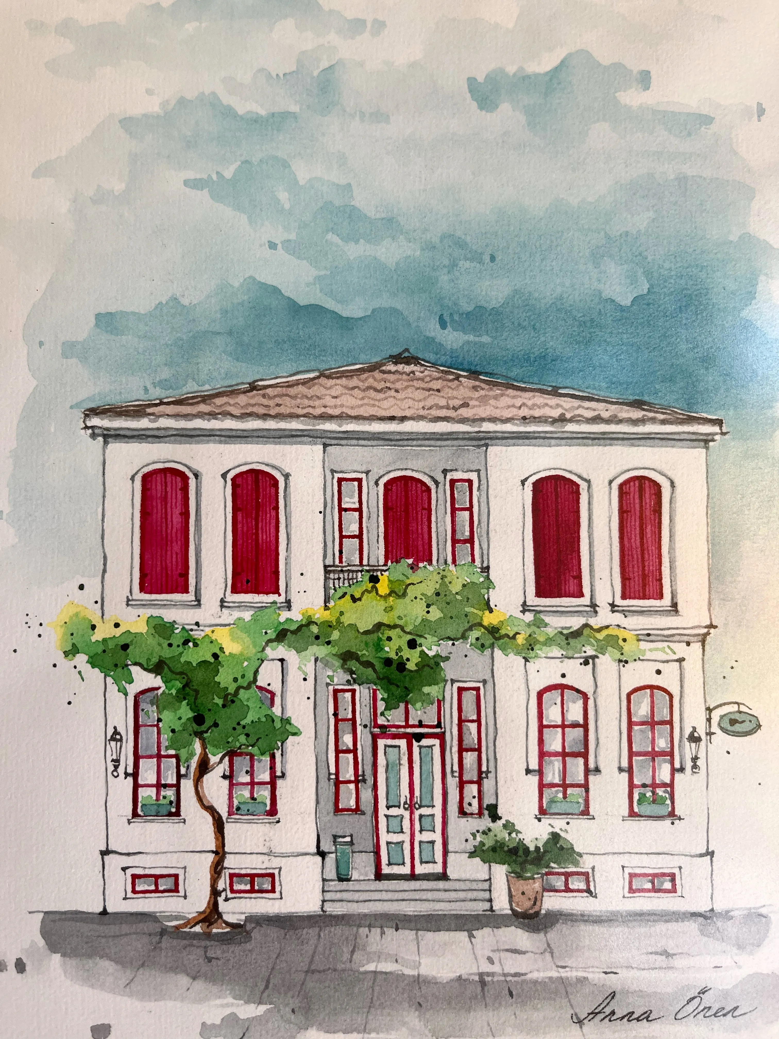 suluboya eskiz _e1 // Anna Önen