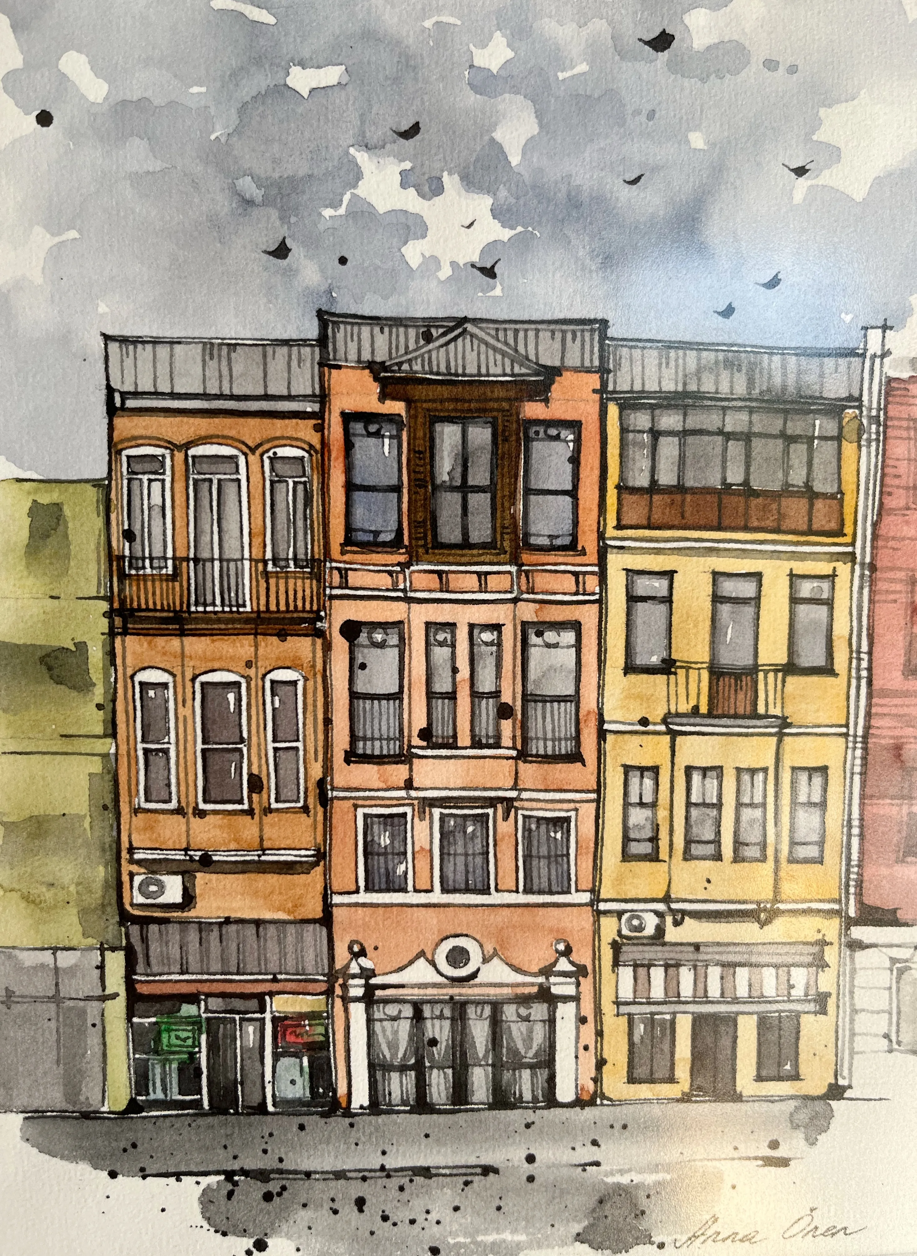 suluboya eskiz _e6 // Anna Önen