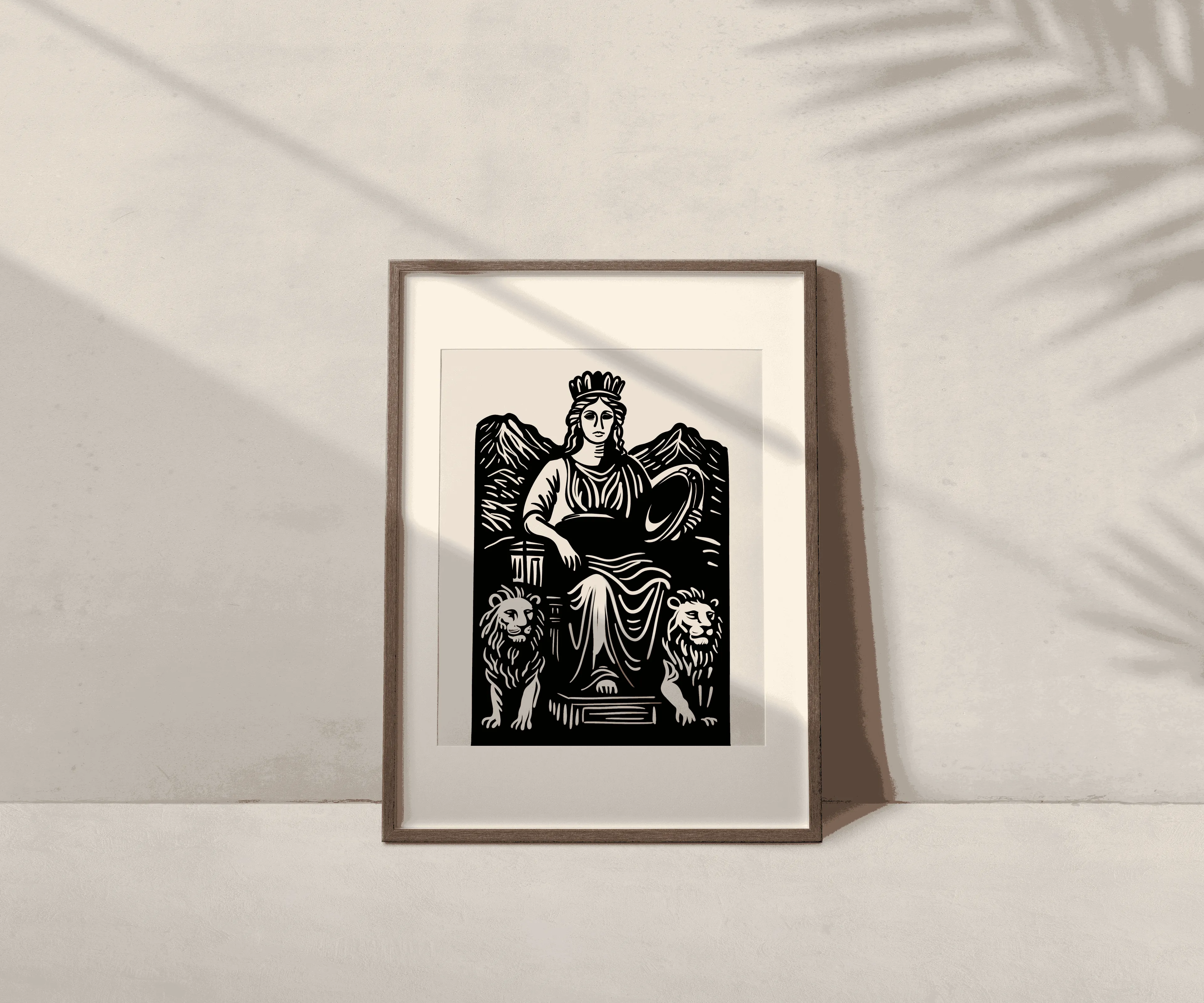 Gündüz Apollon Gece Athena // Fine Art Poster