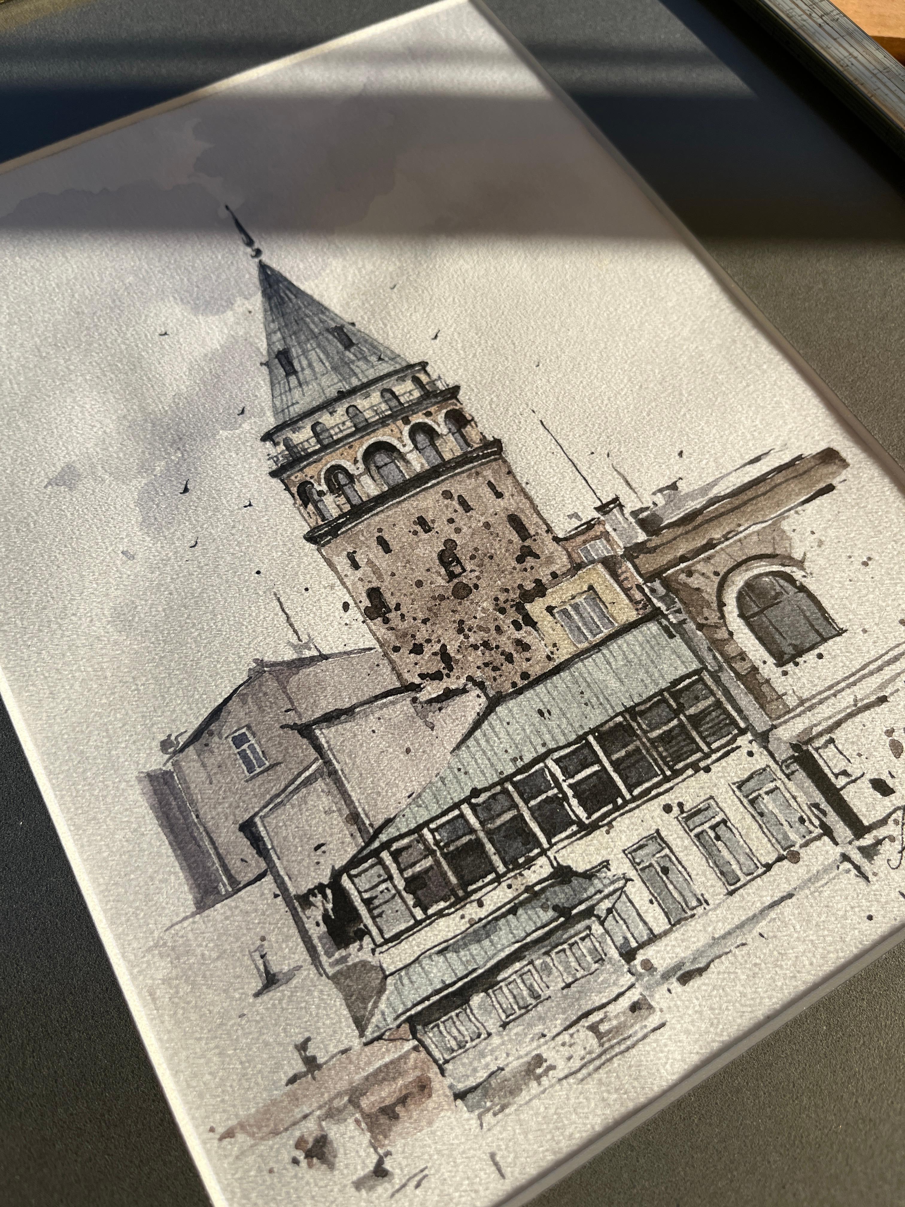 galata // orijinal suluboya