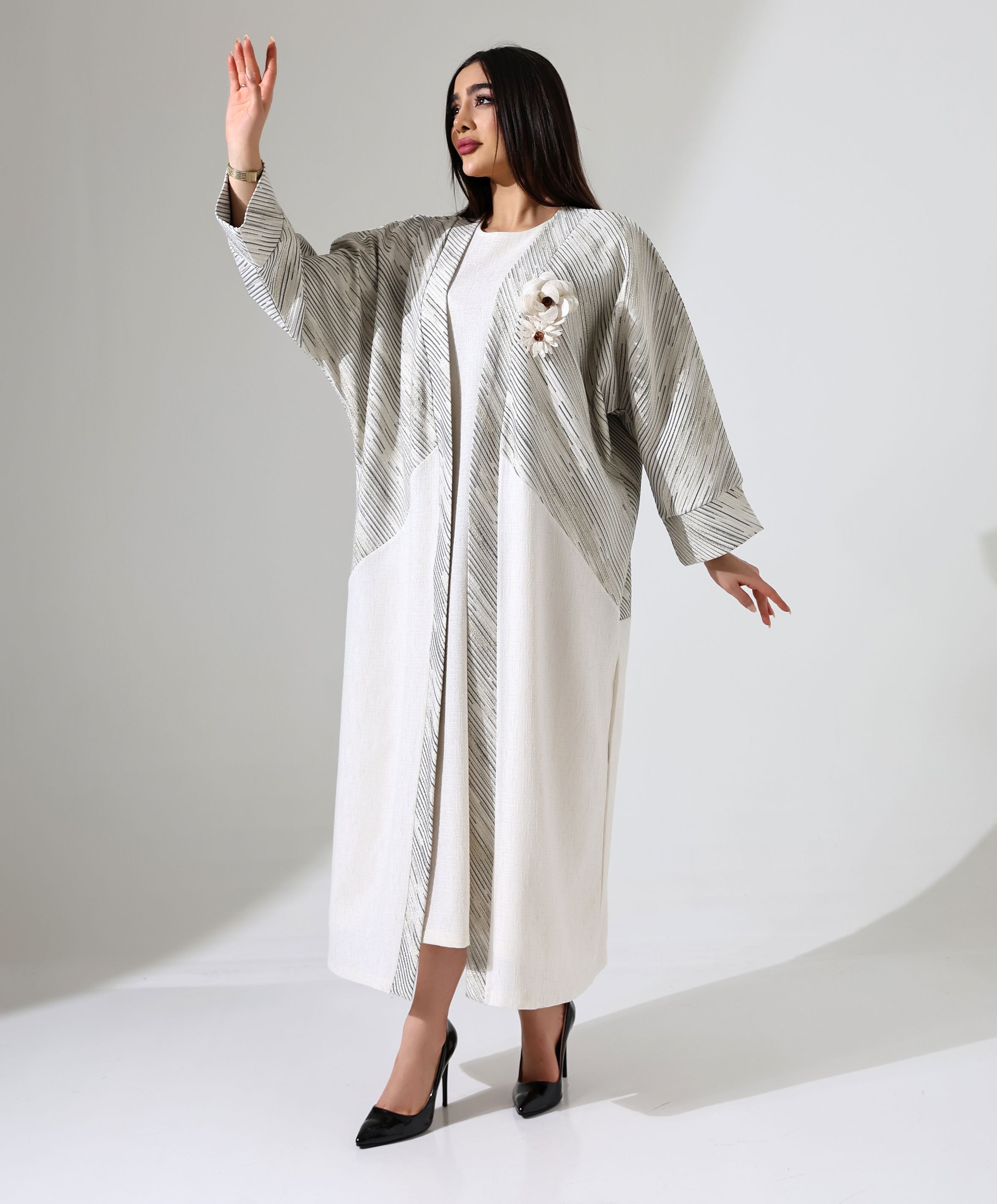 Keten Gül Abaya