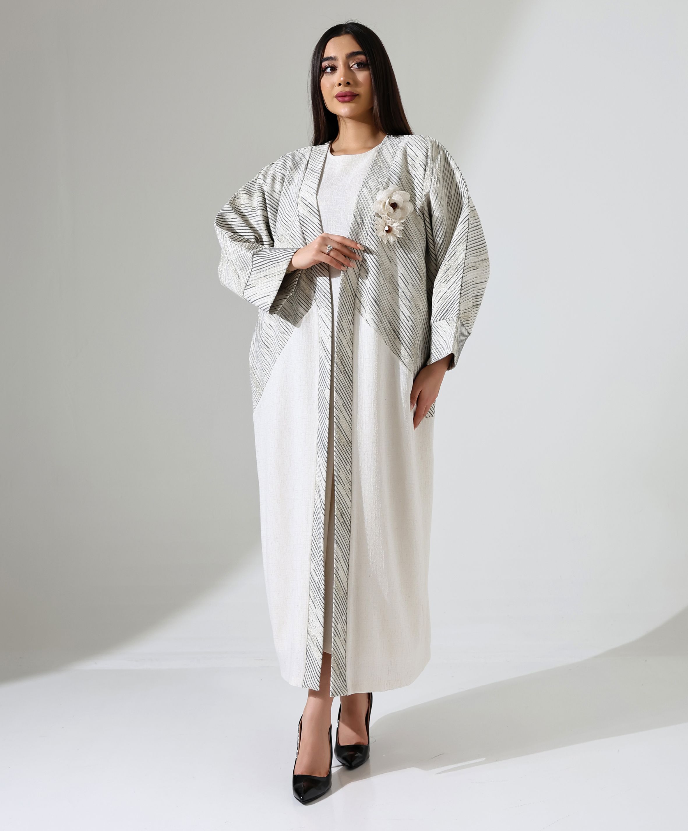 Keten Gül Abaya