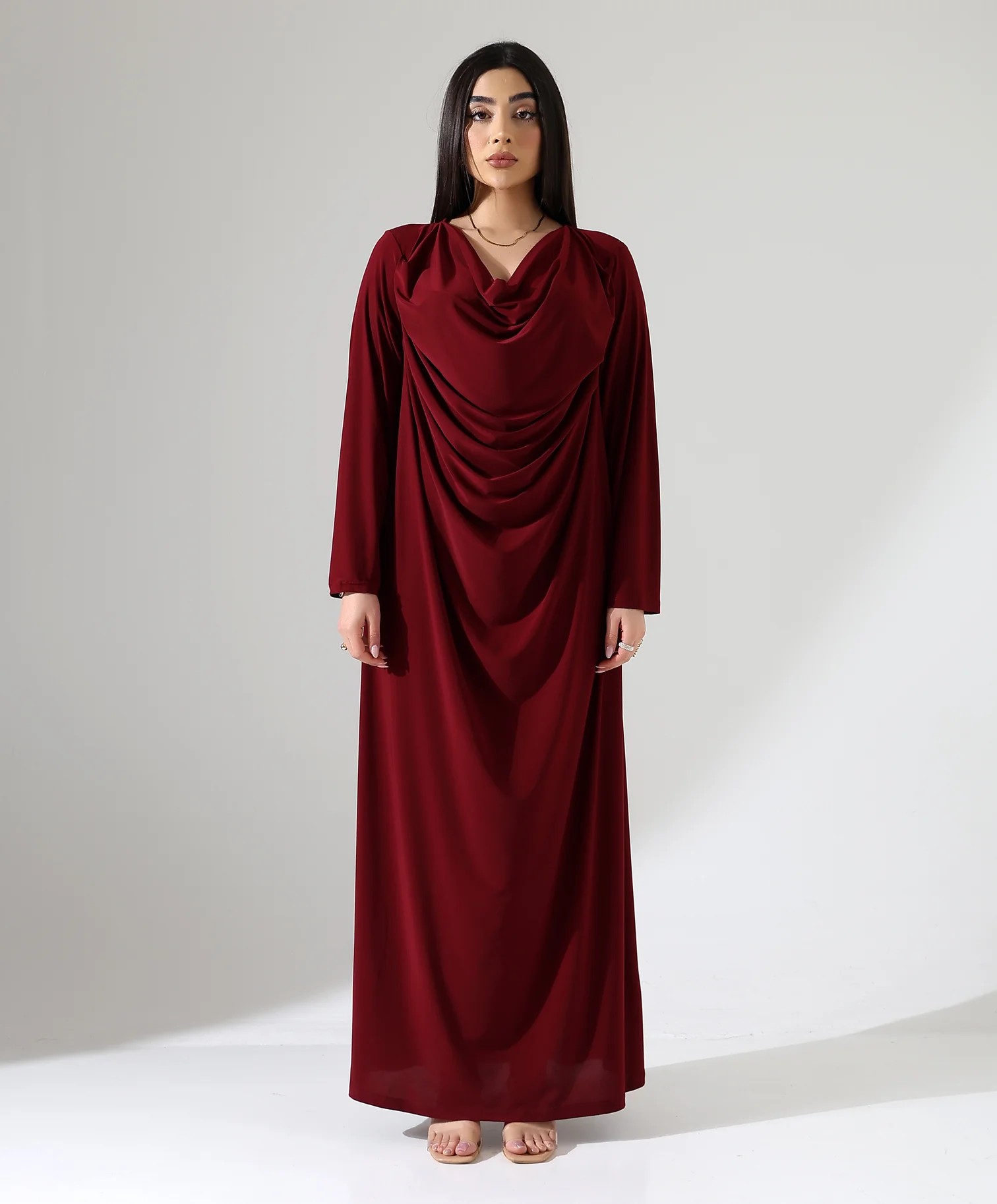 Abiye Elbise - Bordo