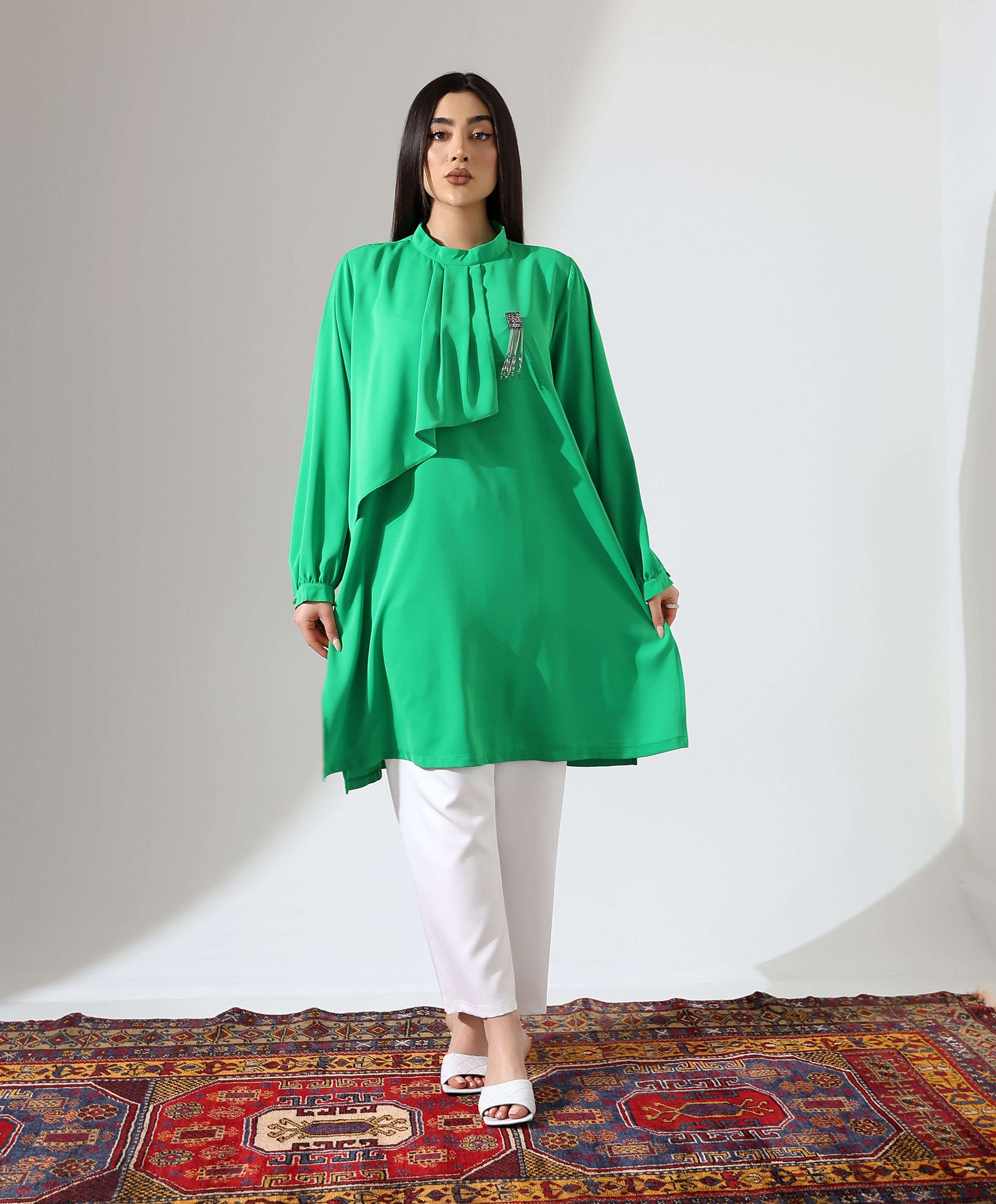 Pile Tunik - Yeşil