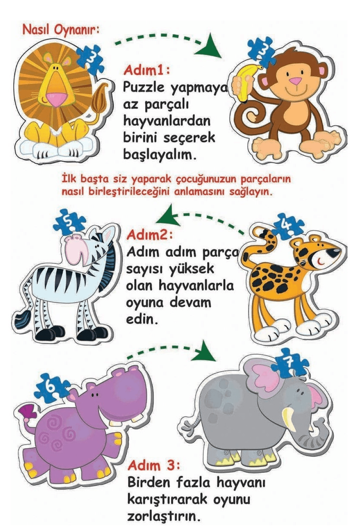 Baby Puzzle, Benim İlk Çiftlik Puzzle'm, Hayvanlar Yapboz, 2+ Yaş - Hayvanlar