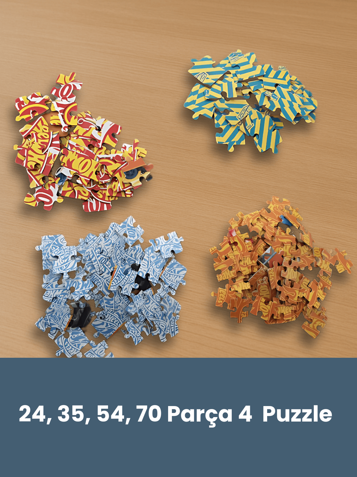 4 In 1 Puzzle, 24, 25, 54, 70 Parça Yapbozlar