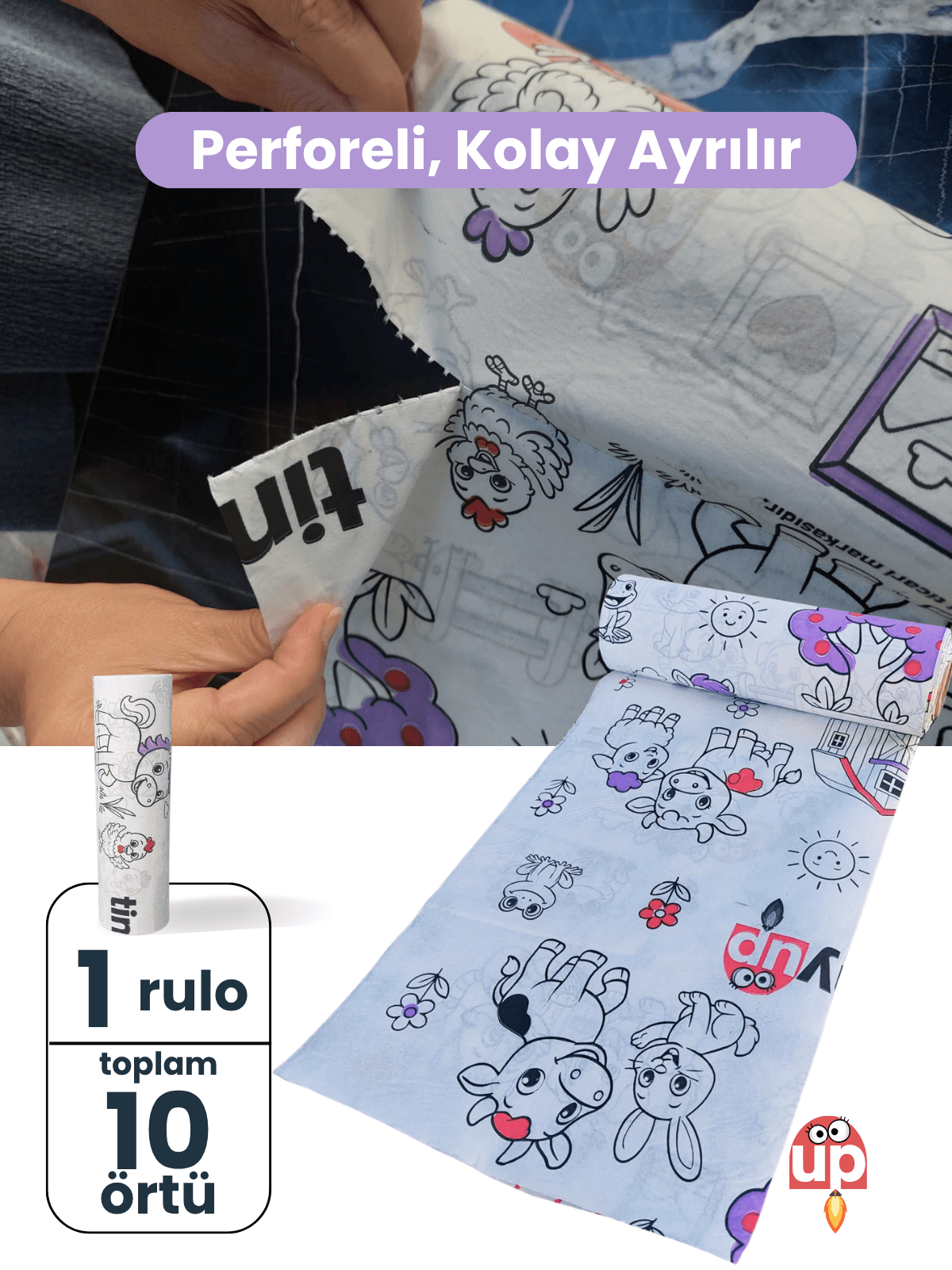 Tek Kullanımlık Mama Sandalyesi Altı & Aktivite Örtüsü – 100x120 cm - Sıçrama Koruyucu Matı