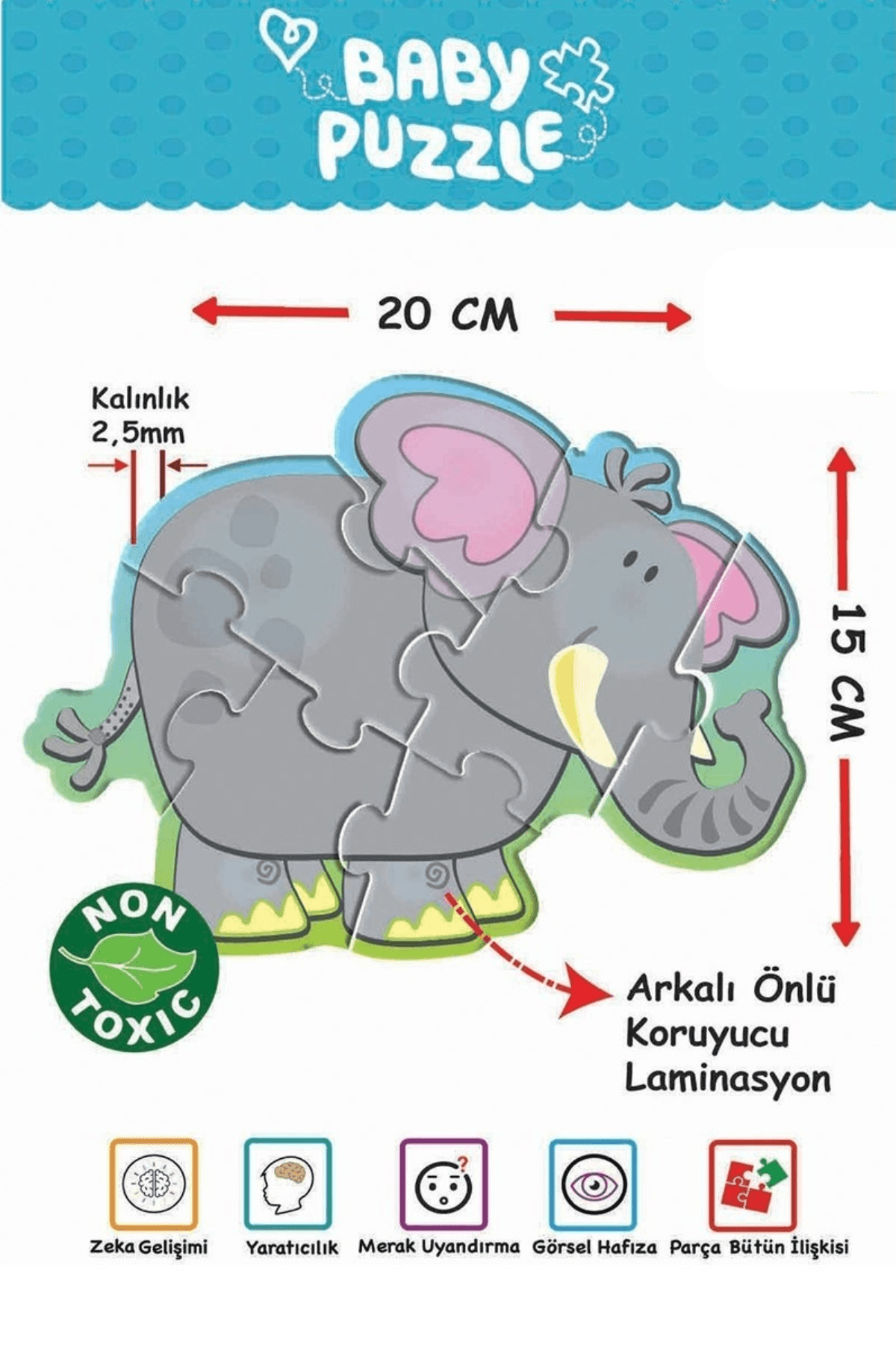 Baby Puzzle, Benim İlk Çiftlik Puzzle'm, Hayvanlar Yapboz, 2+ Yaş - Hayvanlar