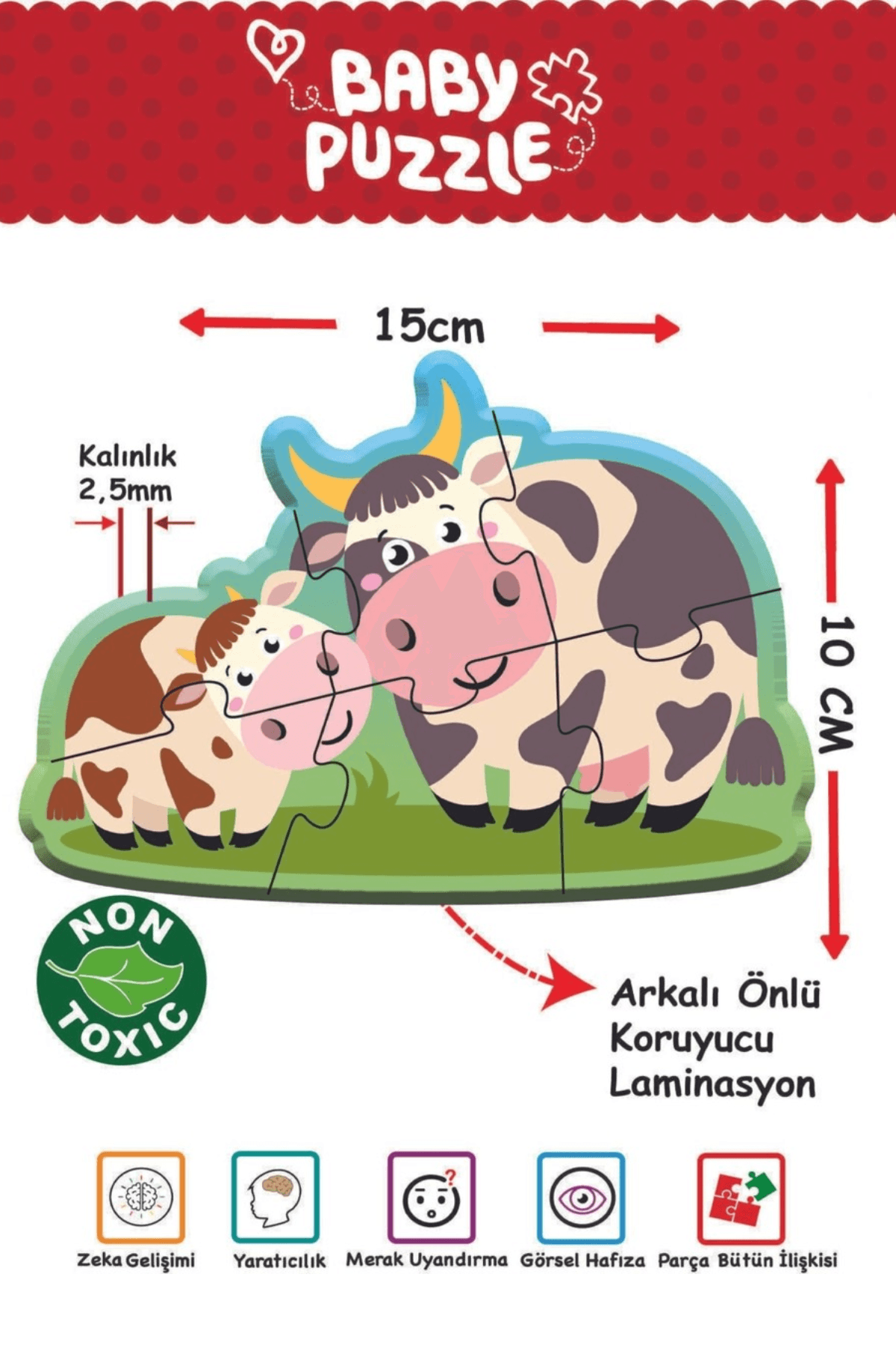 Baby Puzzle, Benim İlk Çiftlik Puzzle'm, Hayvanlar Yapboz, 2+ Yaş