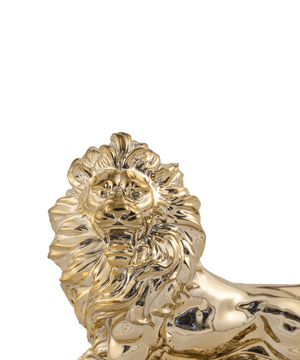 Kayalıklar Üzerinde Gold Aslan