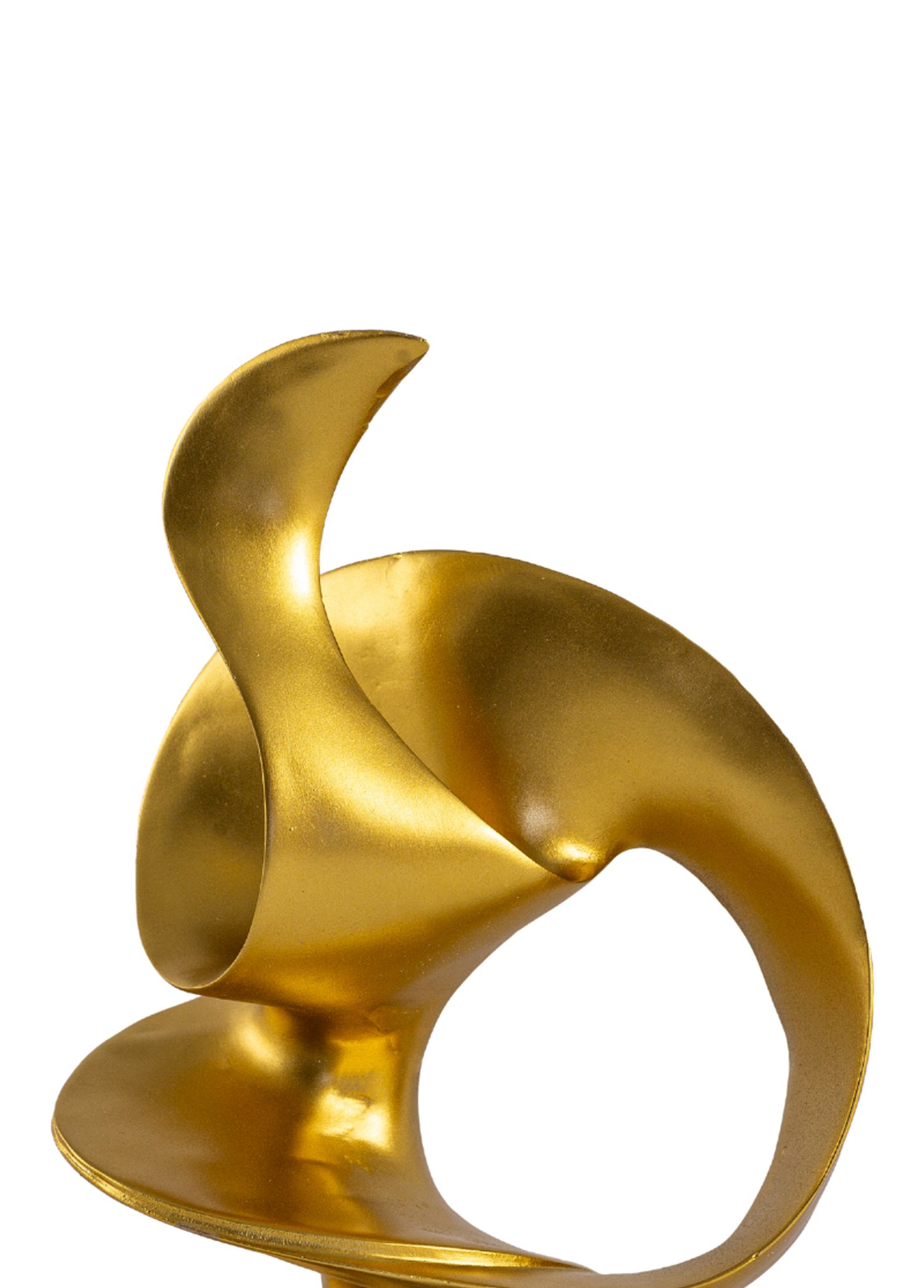 Altın Rengi Spiral Dekoratif Biblo 50 cm