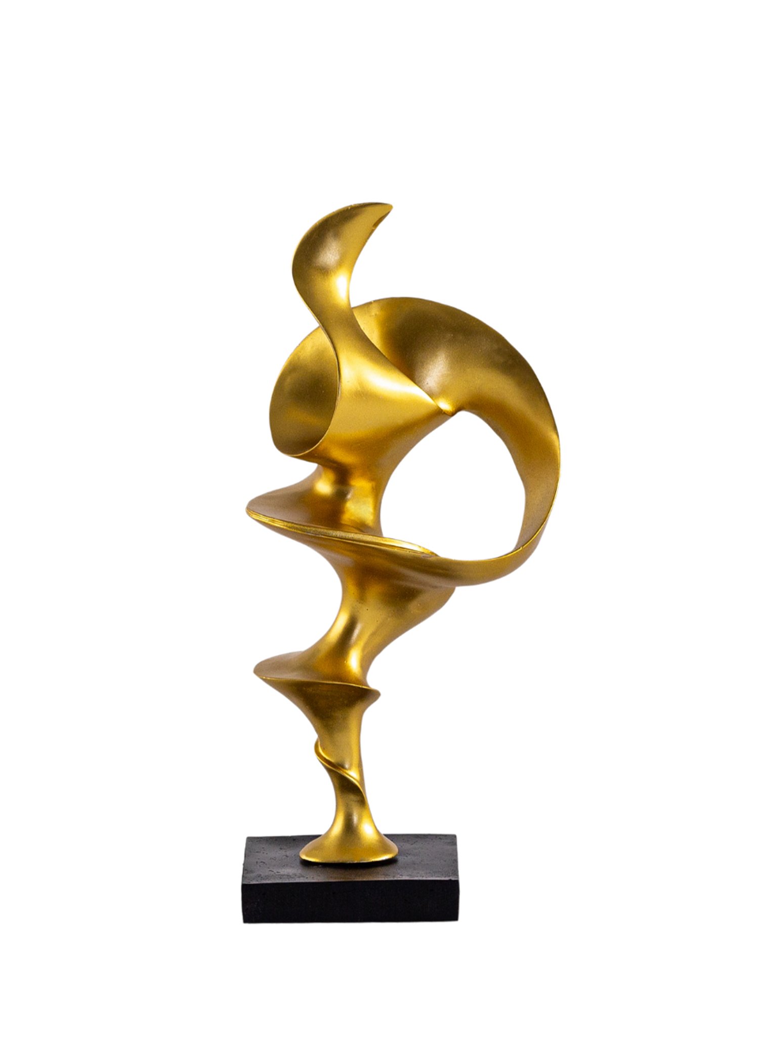 Altın Rengi Spiral Dekoratif Biblo 50 cm
