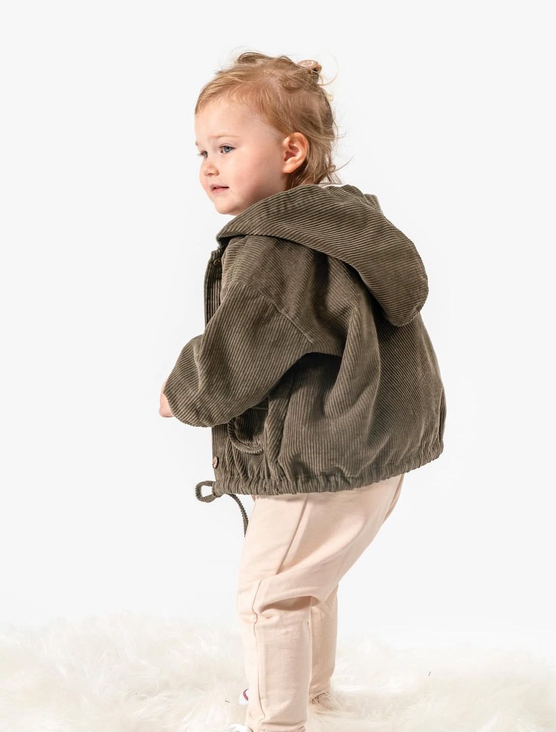 Kız Bebek Gabardin Ceketli Leoparlı Üçlü Takım