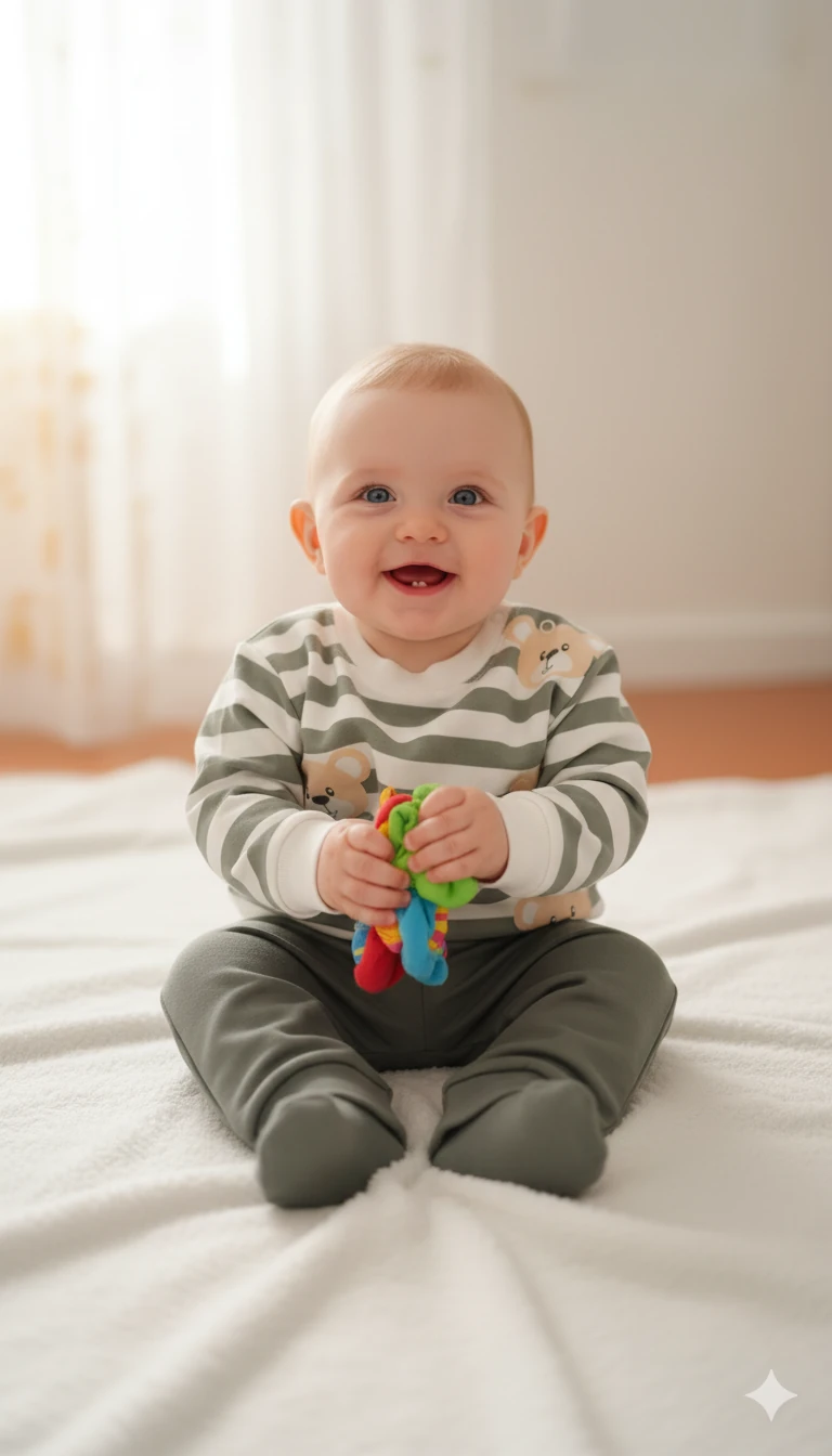 Erkek Bebek Ayıcıklı İkili Takım - yeşil