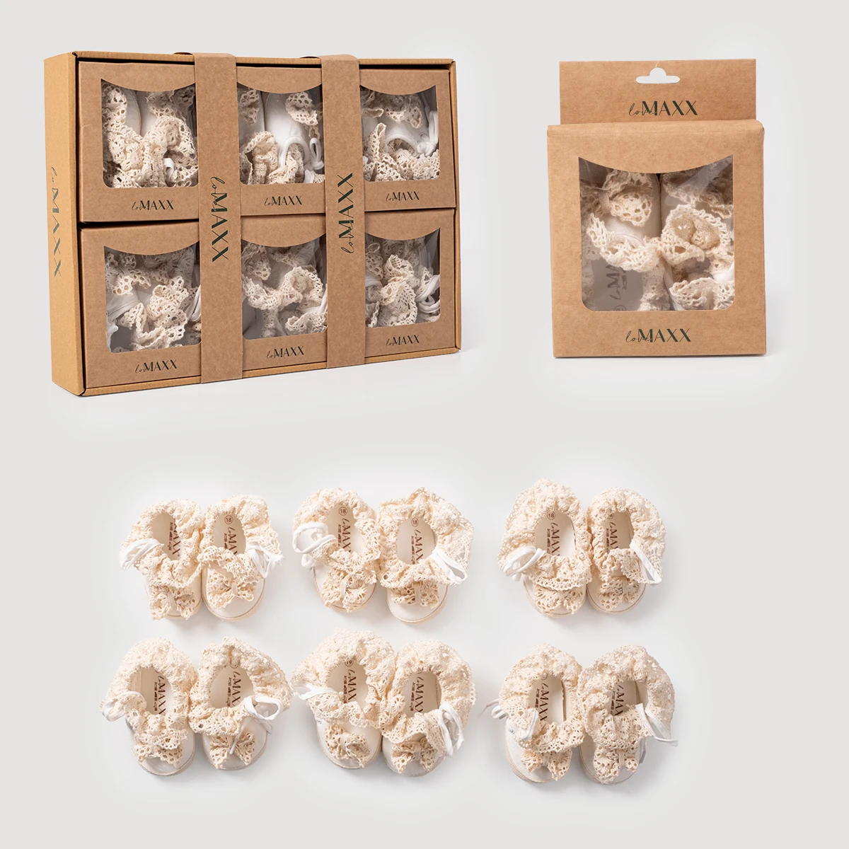 Kız Bebek 18-19 Numara Dantelli Lüks Babet