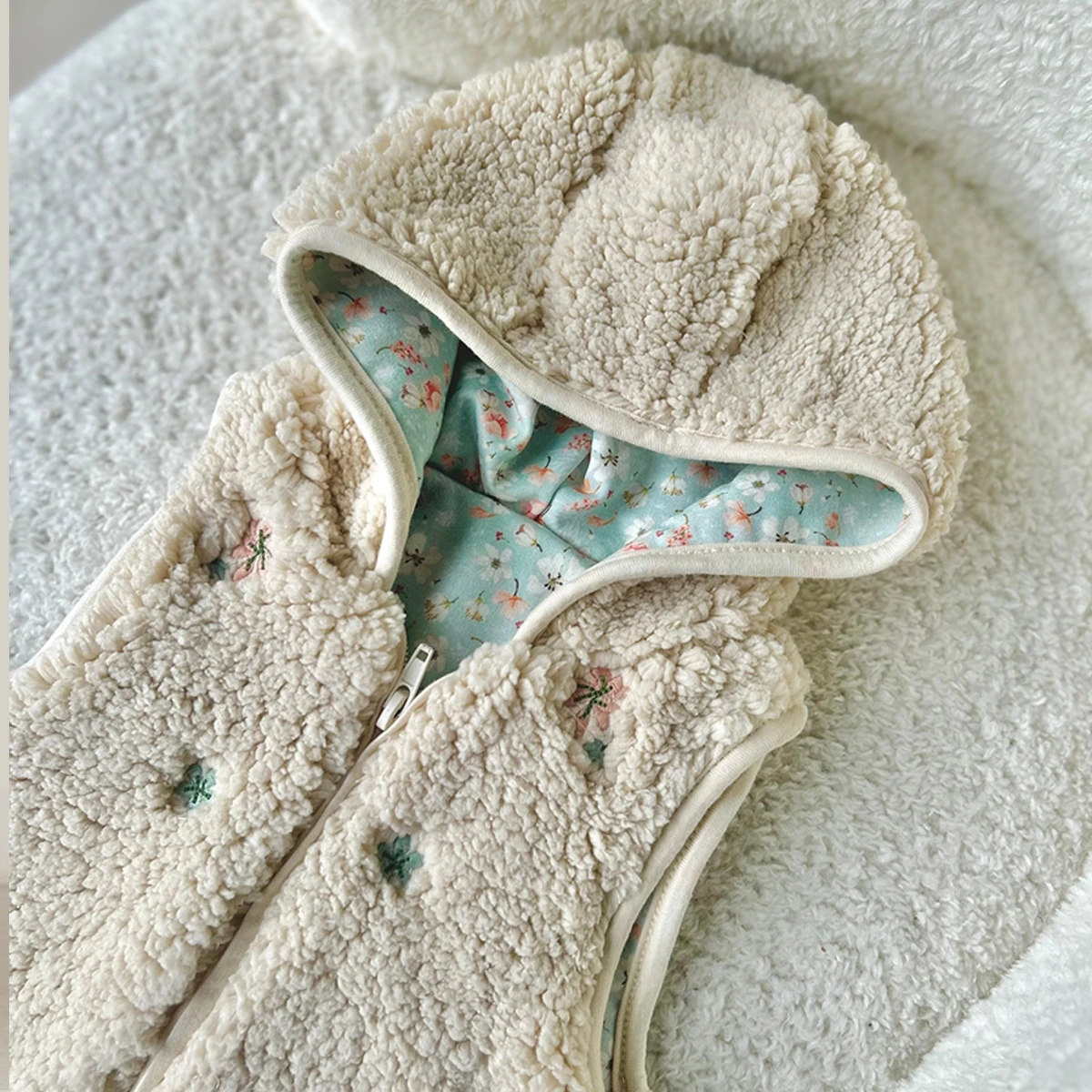 Kız Bebek Astarlı Welsoft Yelek