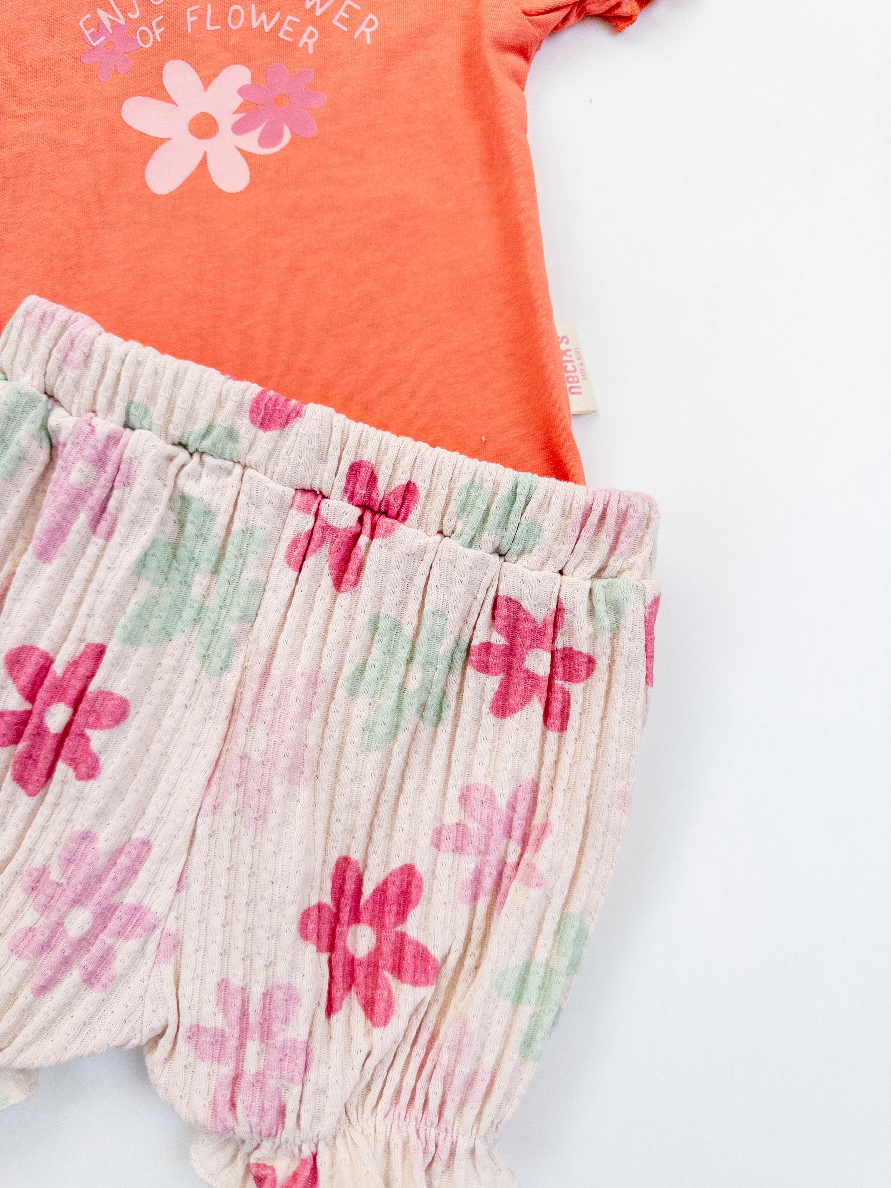 Kız Bebek Şortlu Enjoy İkili Takım