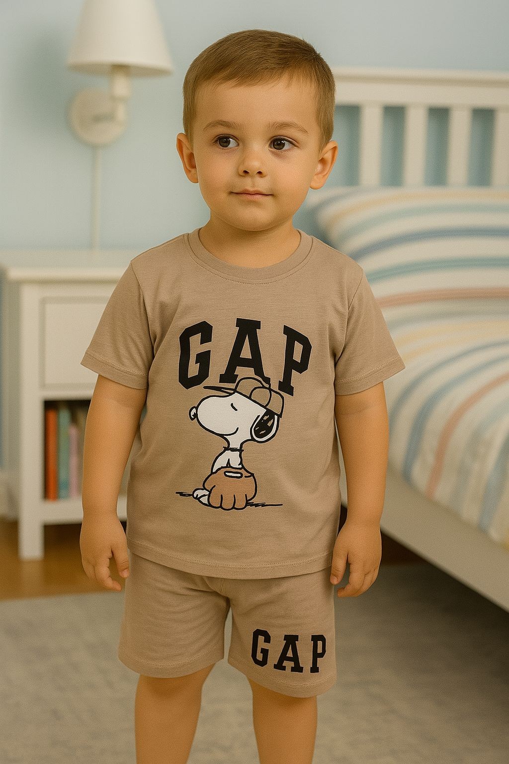Erkek Çocuk 7-10 Yaş Snoopy İkili Takım