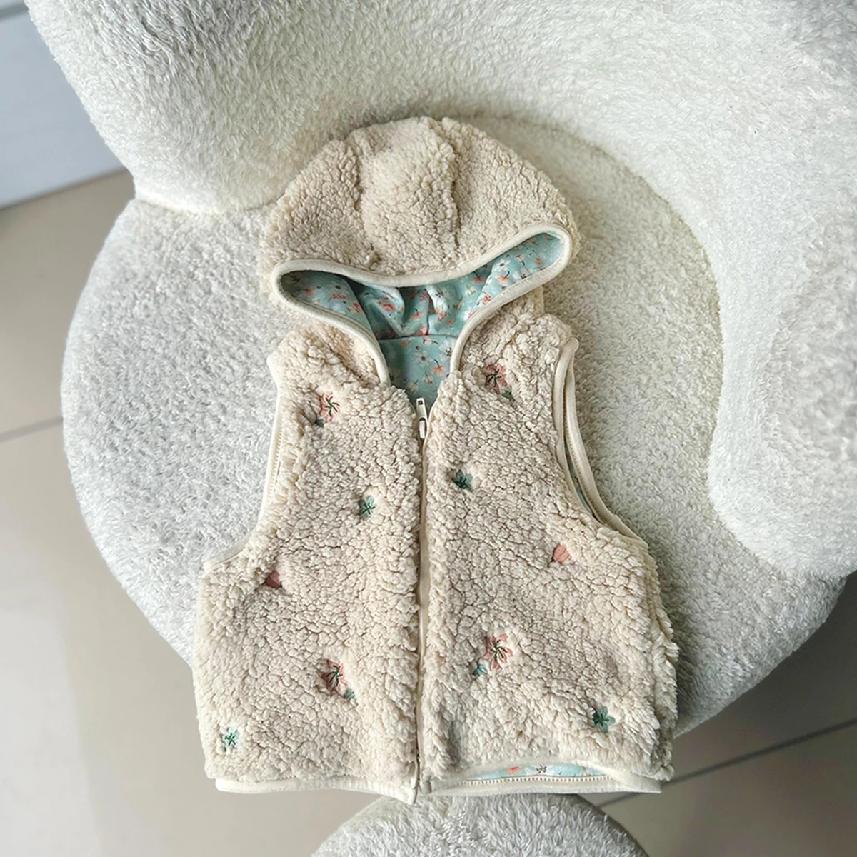 Kız Bebek Astarlı Welsoft Yelek