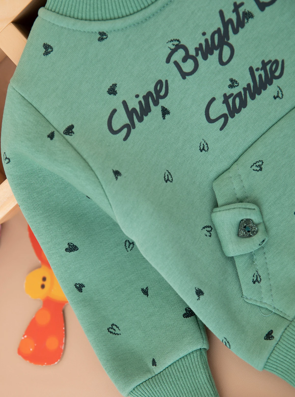 Kız Bebek Taytlı Üç İp Şardonlu İkili Takım